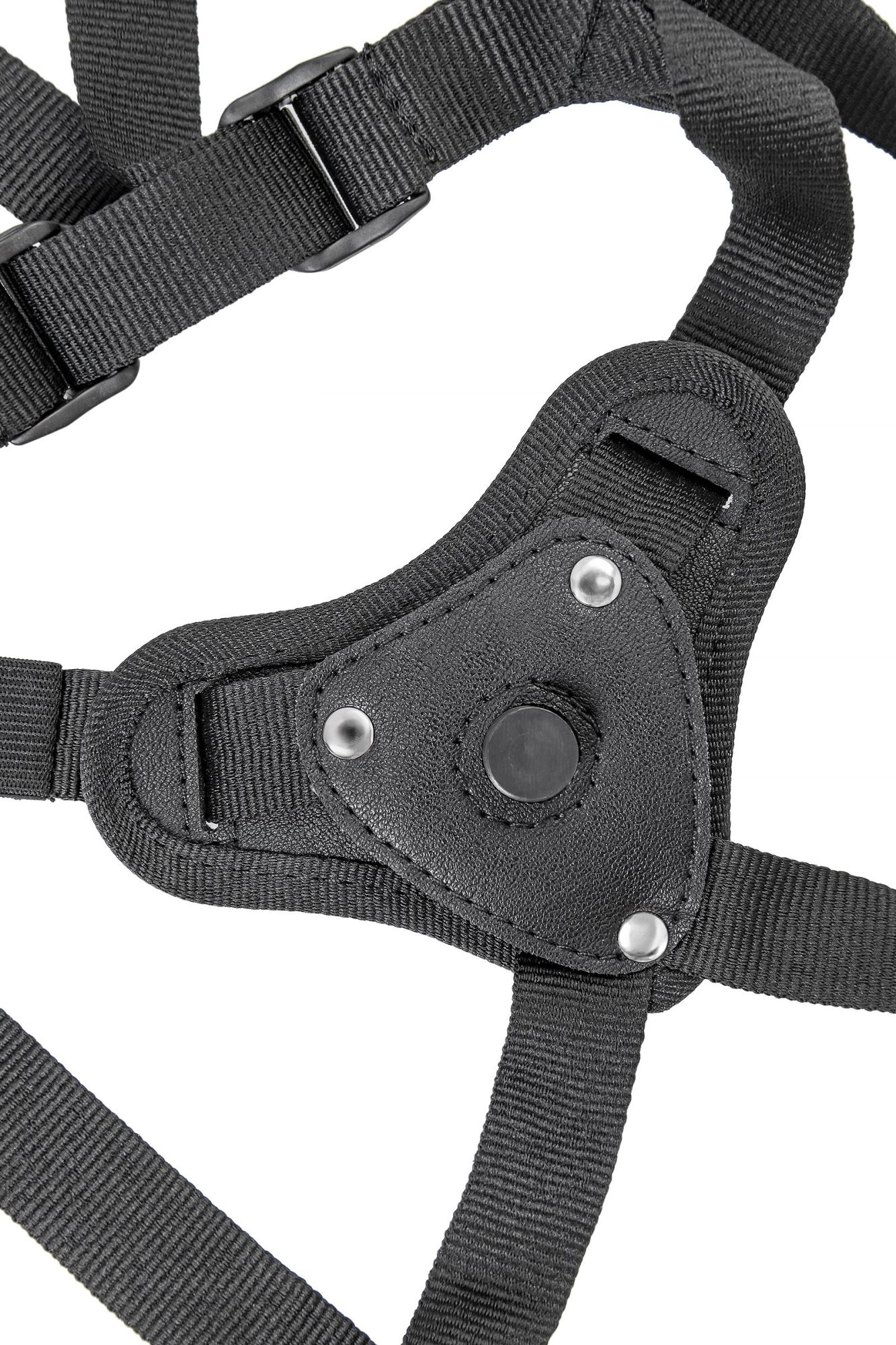 трусики для страпона realstick strap-on abigail, экокожа, черные в России