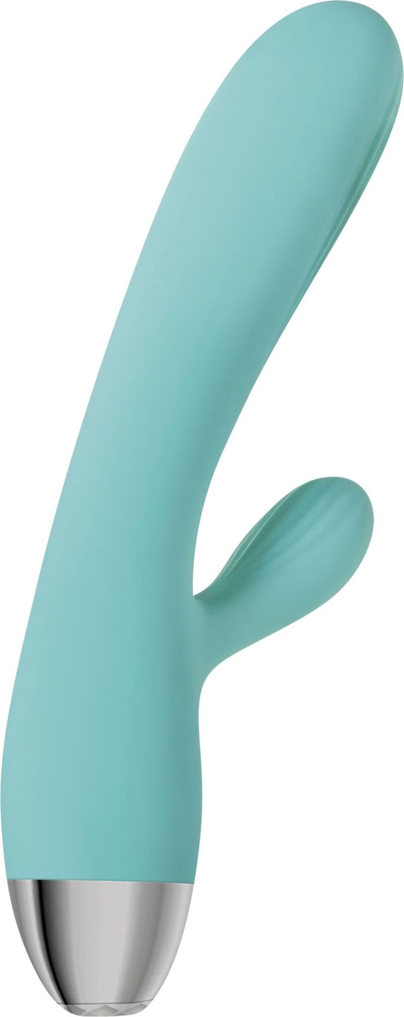 вибромассажер eve's rechargeable pulsating dual massager, голубой в России