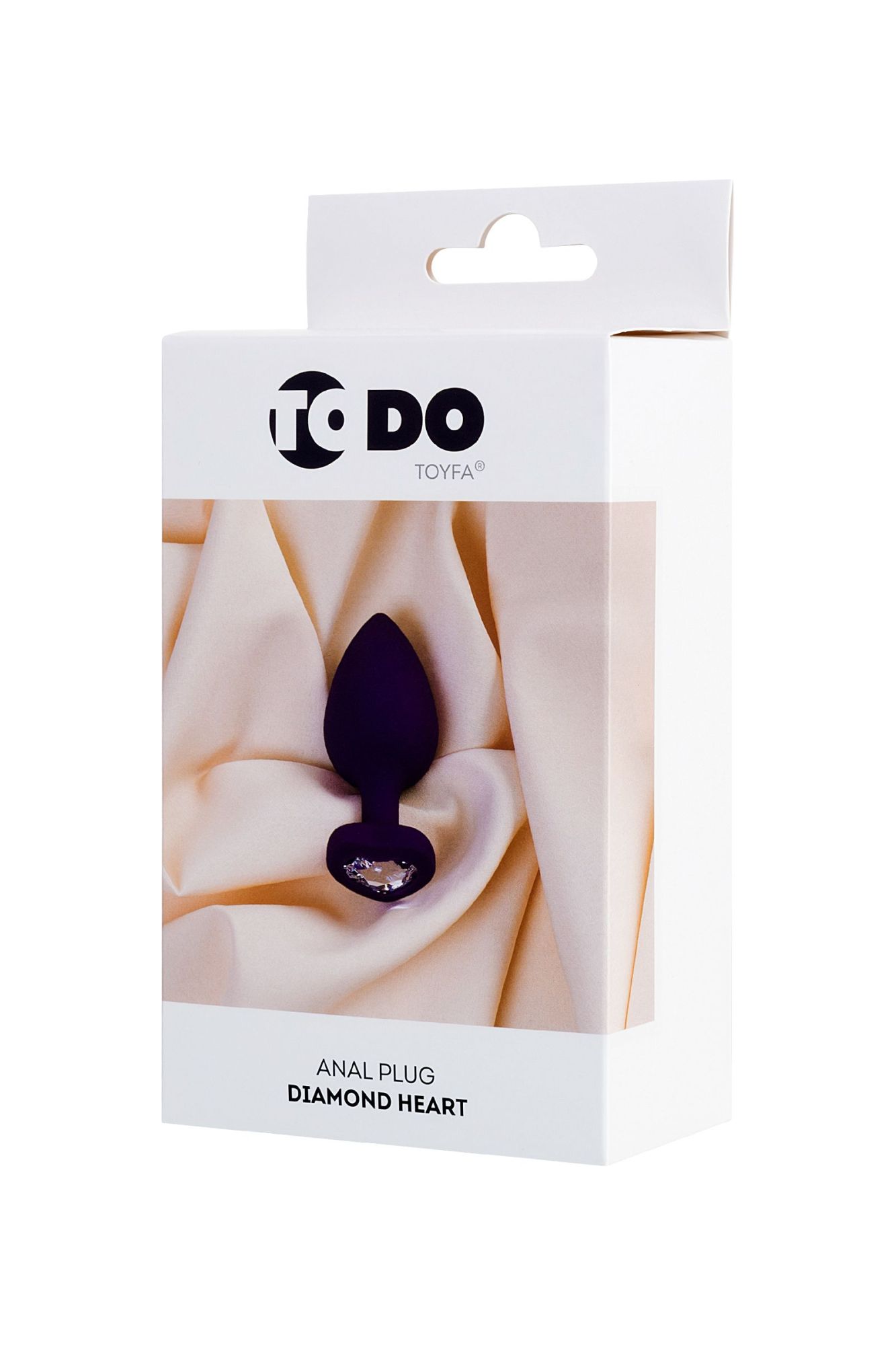 анальная втулка todo by toyfa diamond heart, силикон, фиолетовая, 7 см, ø 2 см, 18 г в России