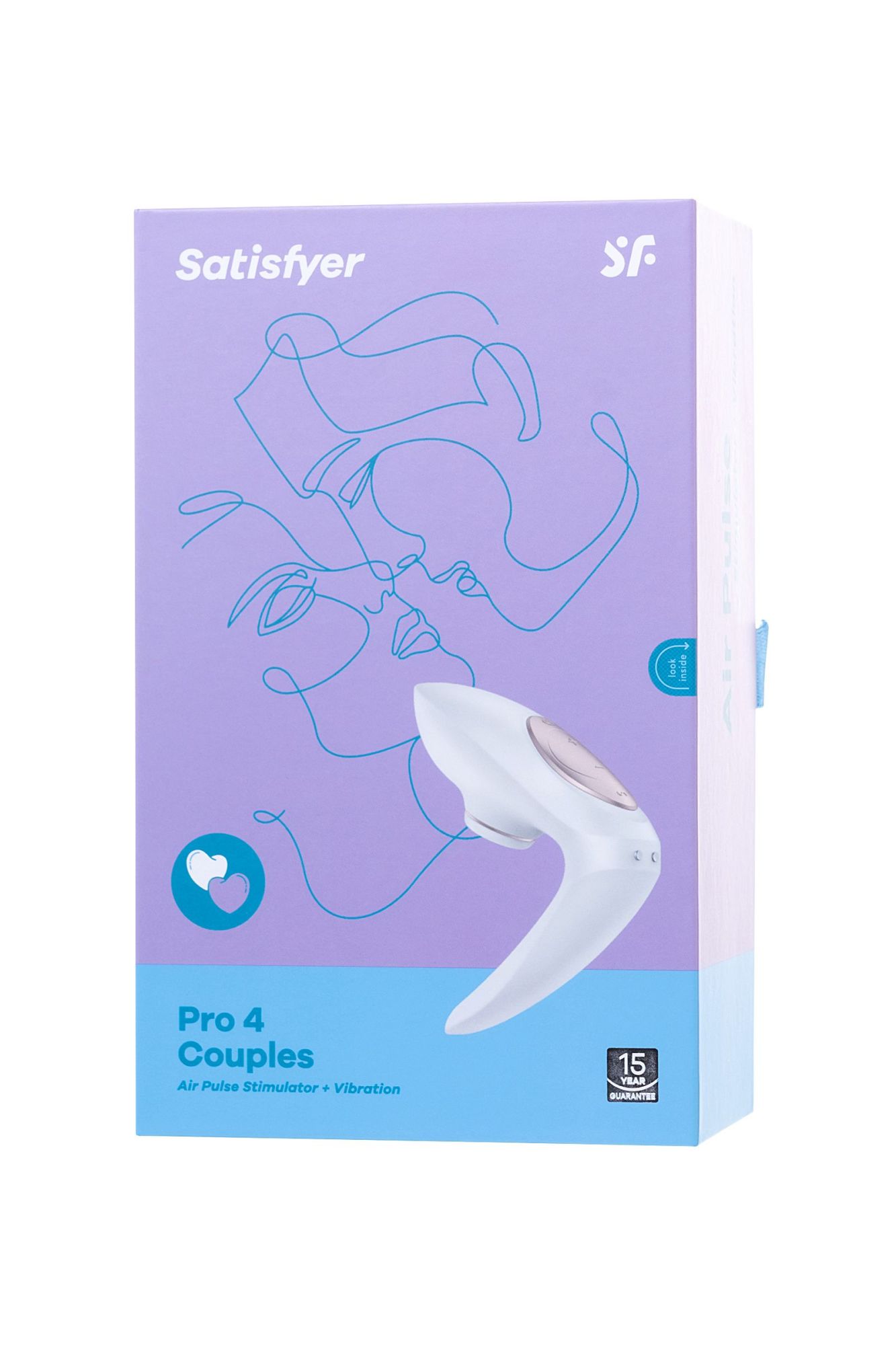 стимулятор для пар satisfyer pro 4 couples, вакуум-волновой бесконтактный, силикон, белый в России