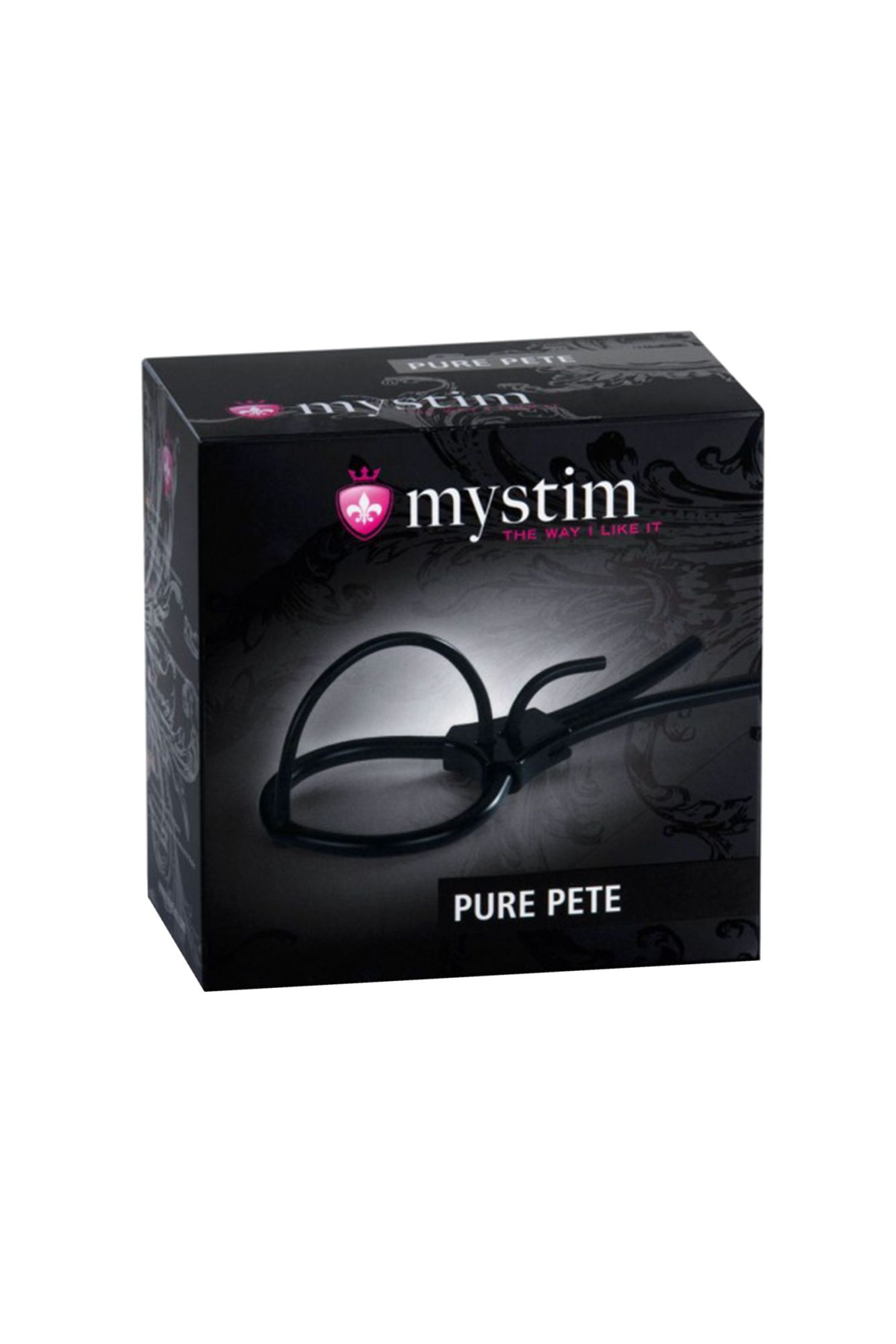 электросбруя mystim pure pete, силикон, черный, 14 см в России