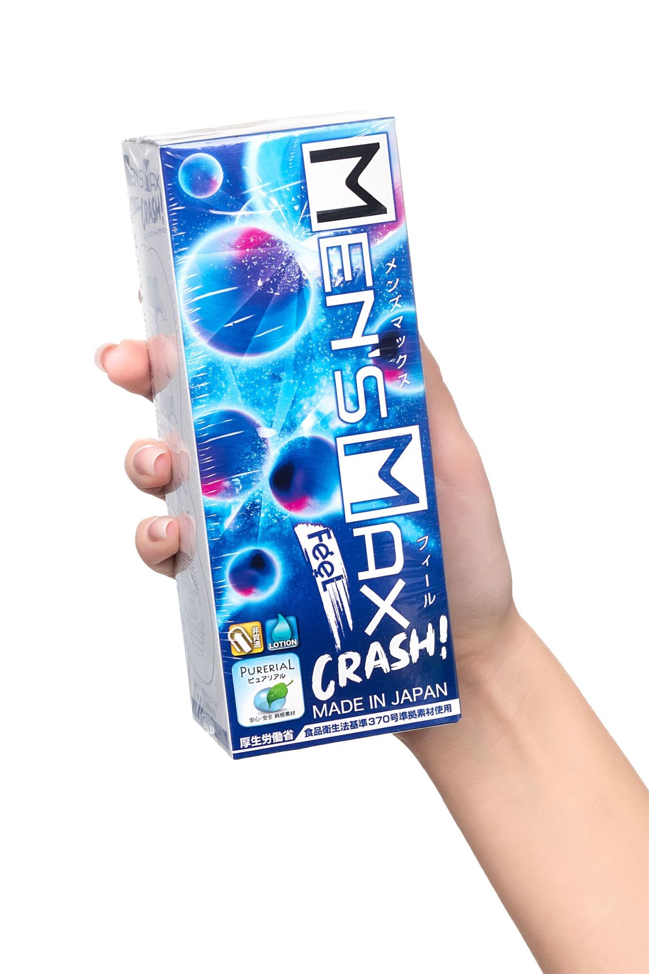 мастурбатор нереалистичный mensmax feel crash, tpe, фиолетовый, 14,2 см в России