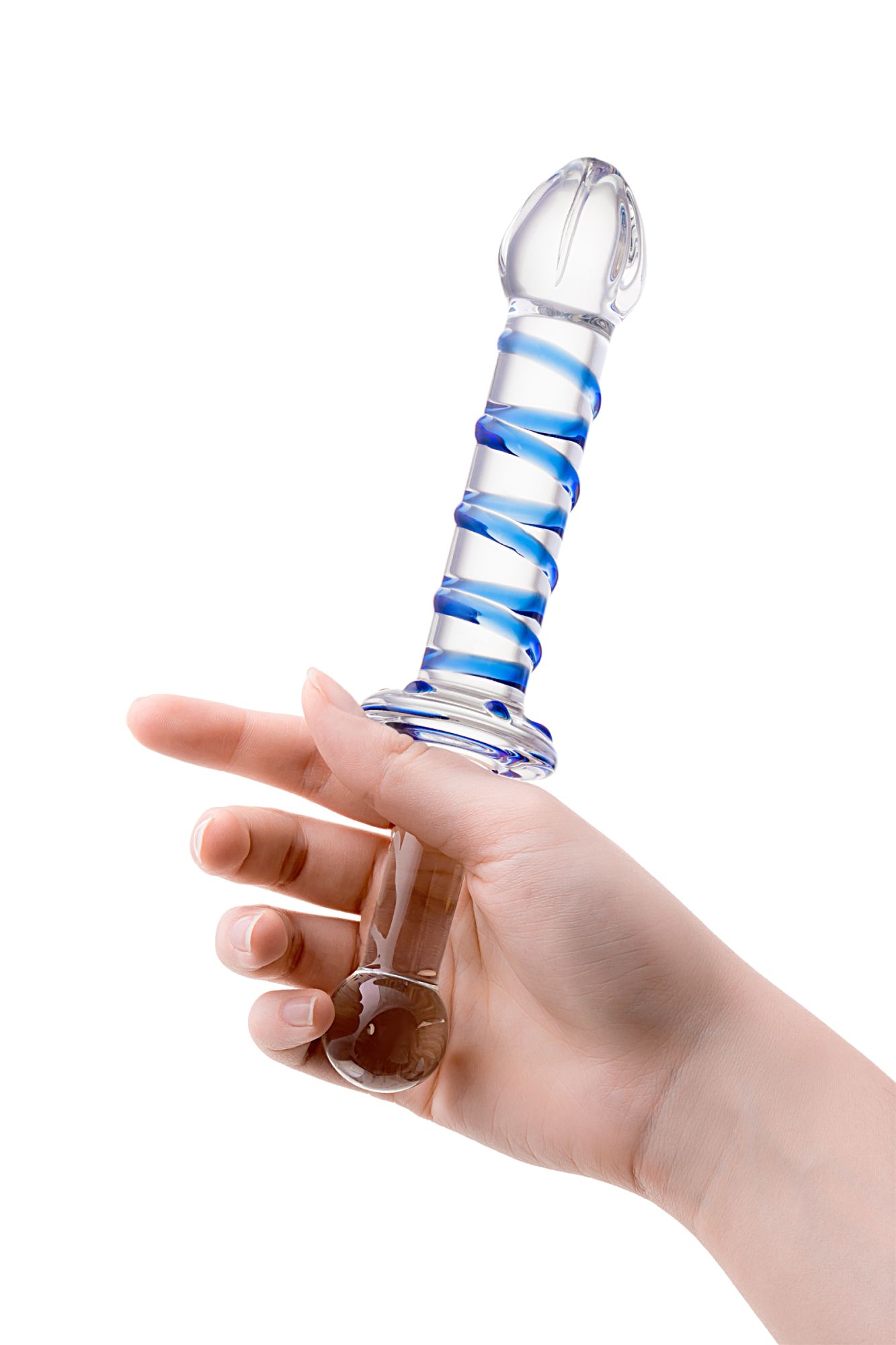 двусторонний фаллоимитатор sexus glass, стекло, прозрачный, 22,5 см в России