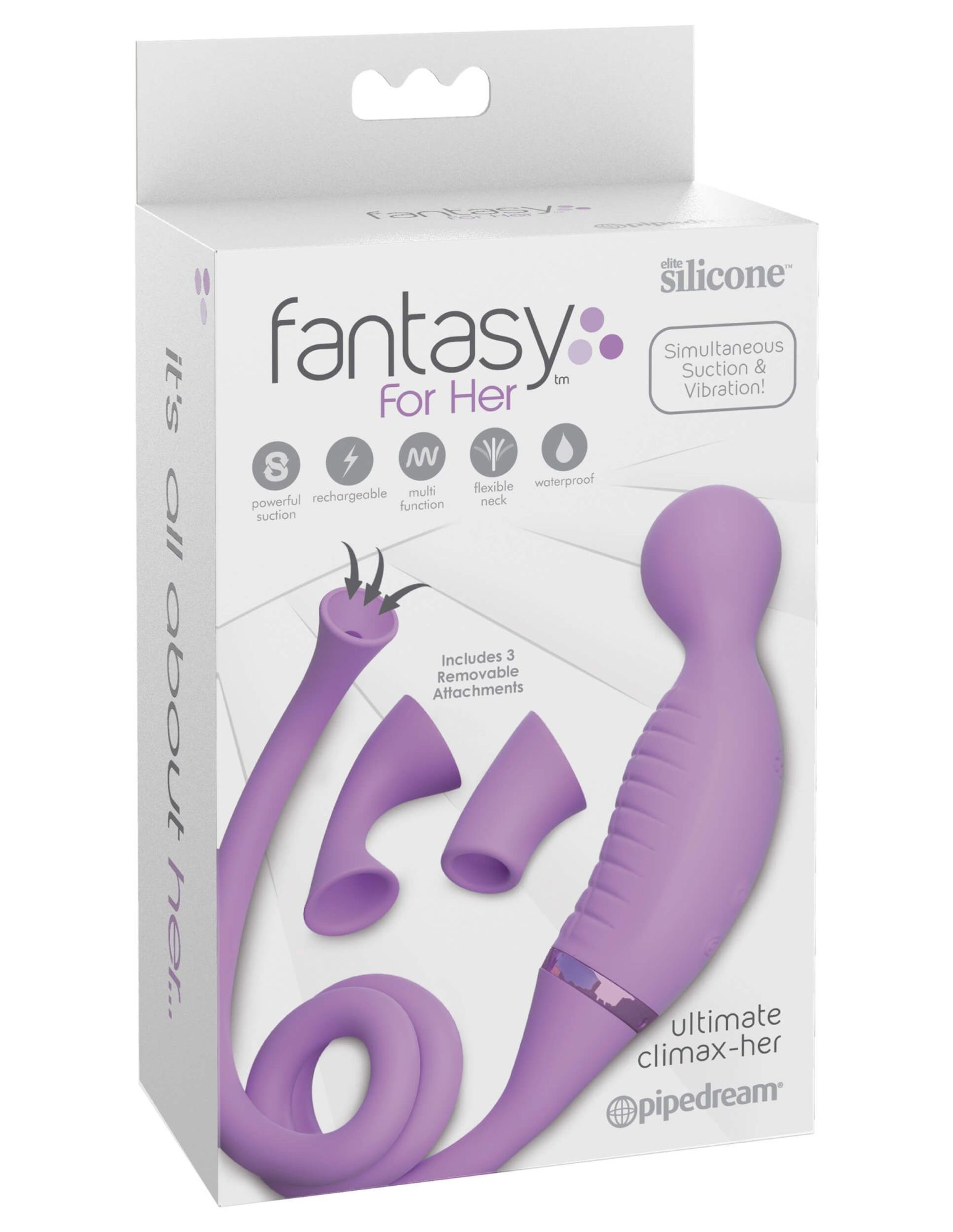 вибратор pipedream fantasy for her ultimate climax-her, фиолетовый в России