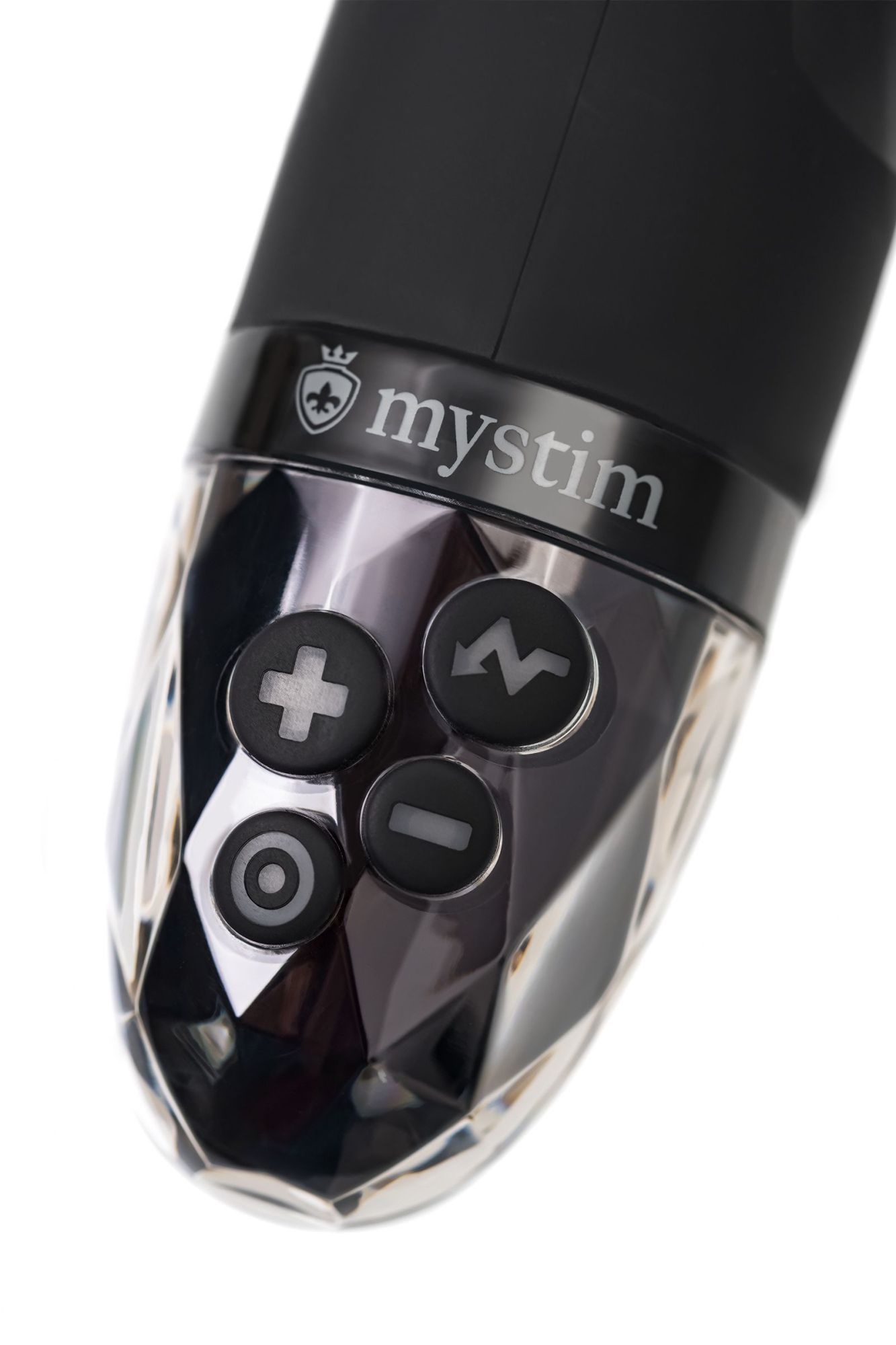 вибратор mystim right on ron с электростимуляцией,силикон, черный, 16,5 см в России