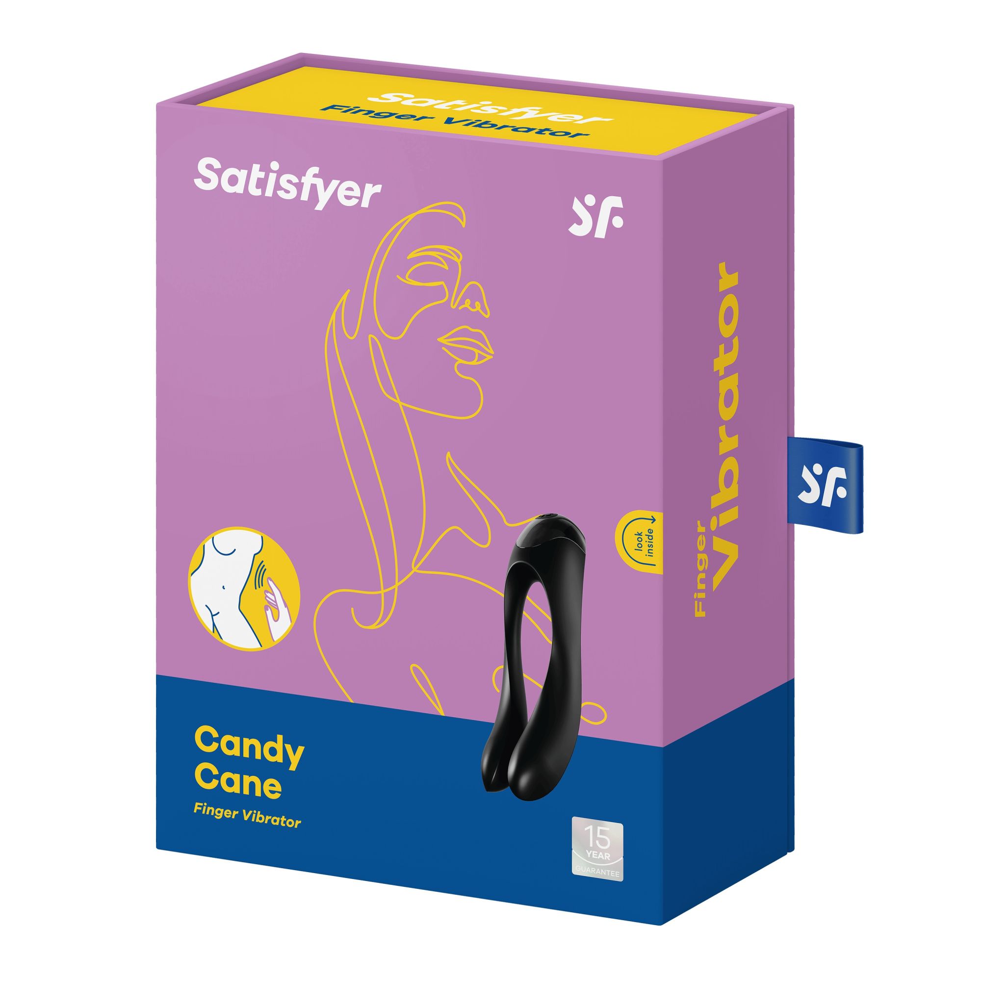 универсальный пальчиковый вибратор satisfyer candy cane black 004136sa в России