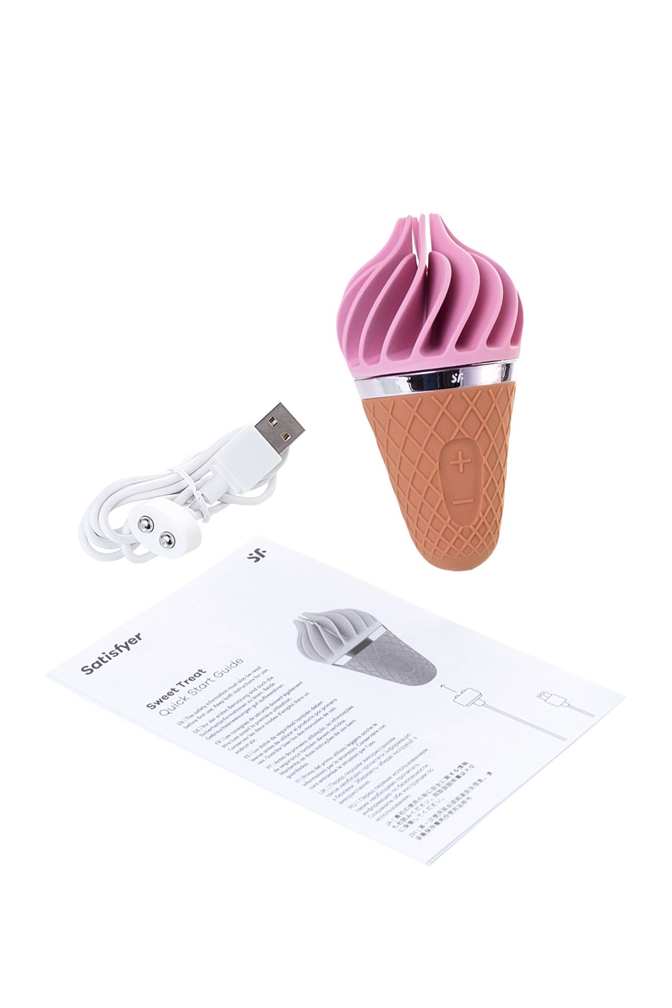 вибромассажер satisfyer layons sweet treat , силикон, розовый, 10,4 см. в России