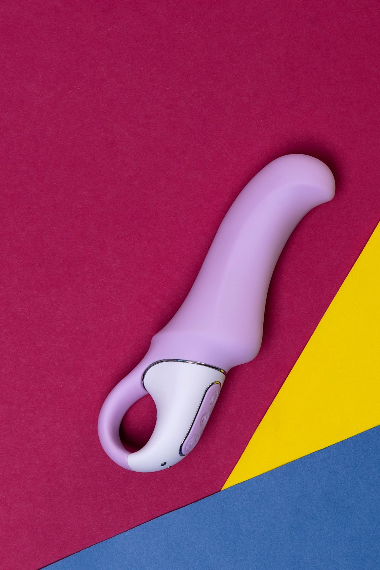 нереалистичный вибратор satisfyer vibes charming smile, силикон, фиолетовый, 18,7 см. в России