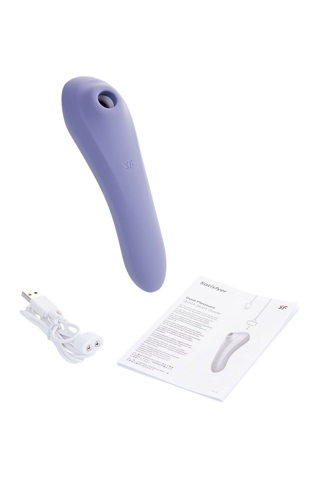 вакуум-волновой бесконтактный стимулятор клитора satisfyer dual pleasure, силикон, фиолетовый, 17,9 в России