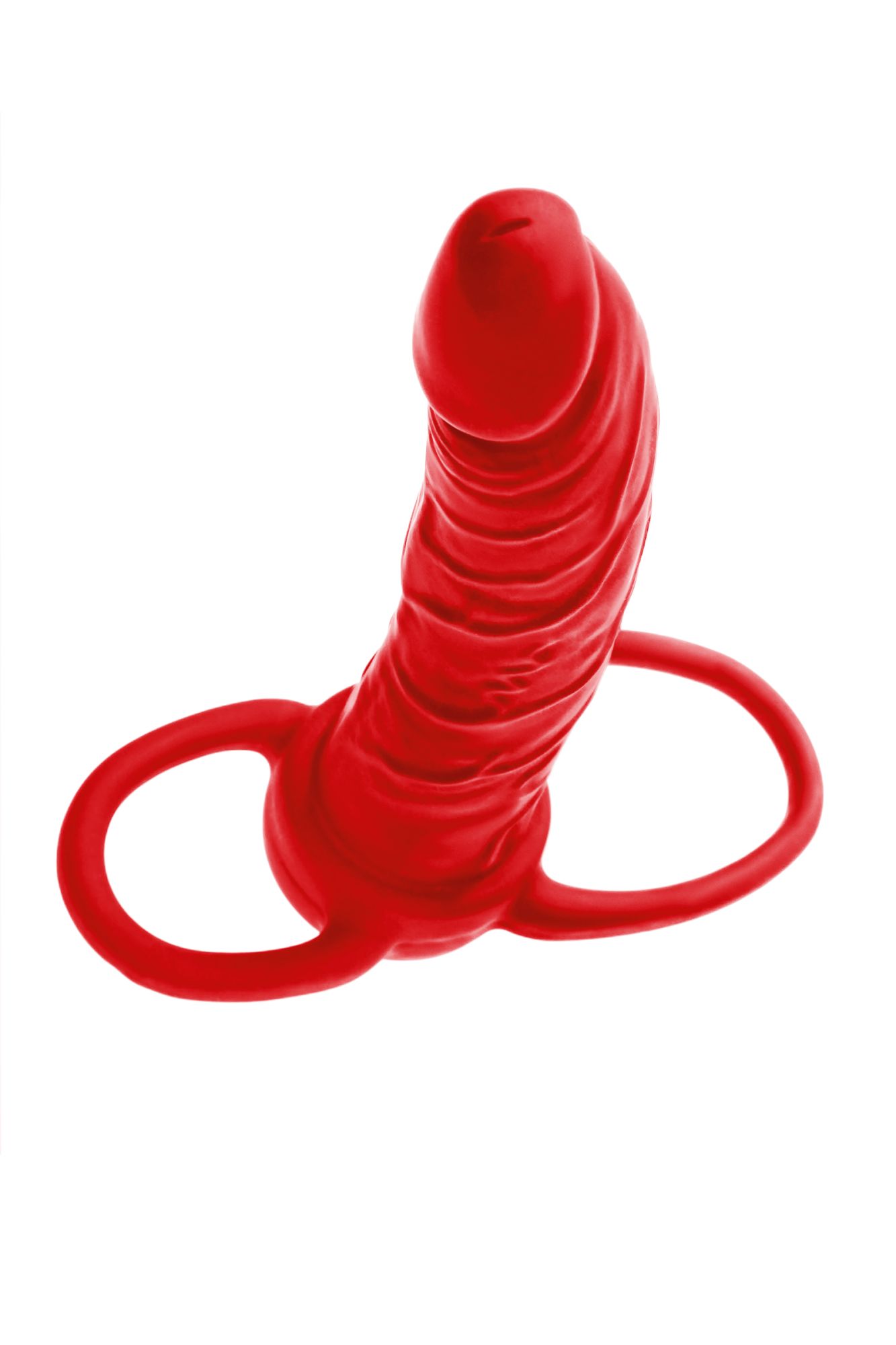 насадка на пенис для двойного проникновения black&red by toyfa , силикон, красный, 16,5 см в России
