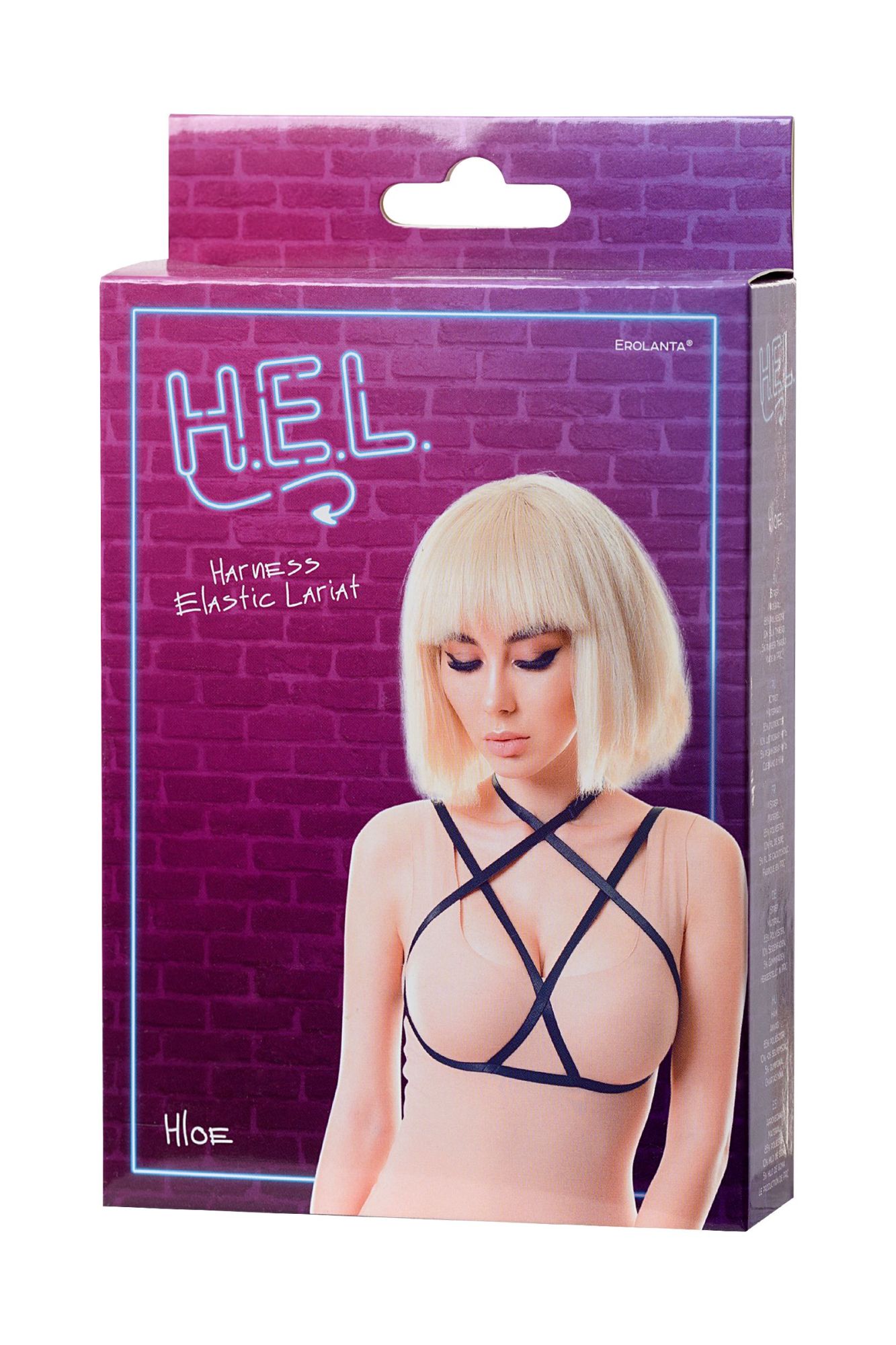 Эротическое стреп h.e.l. hloe, текстиль, черный, os в России