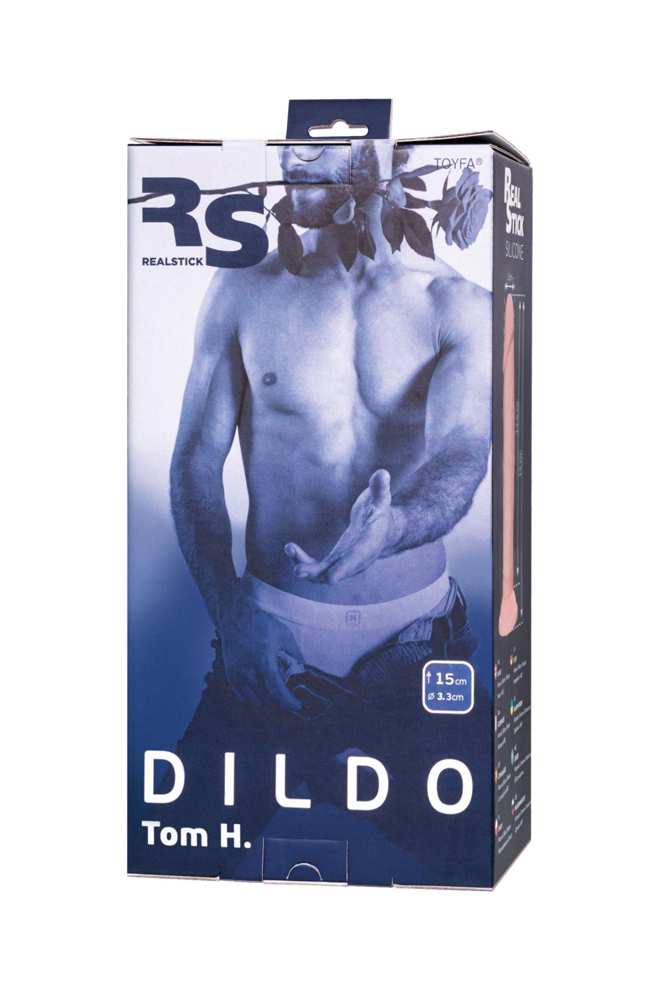 фаллоимитатор realstick silicone tom h, сайлекспан, телесный, 15 см в России