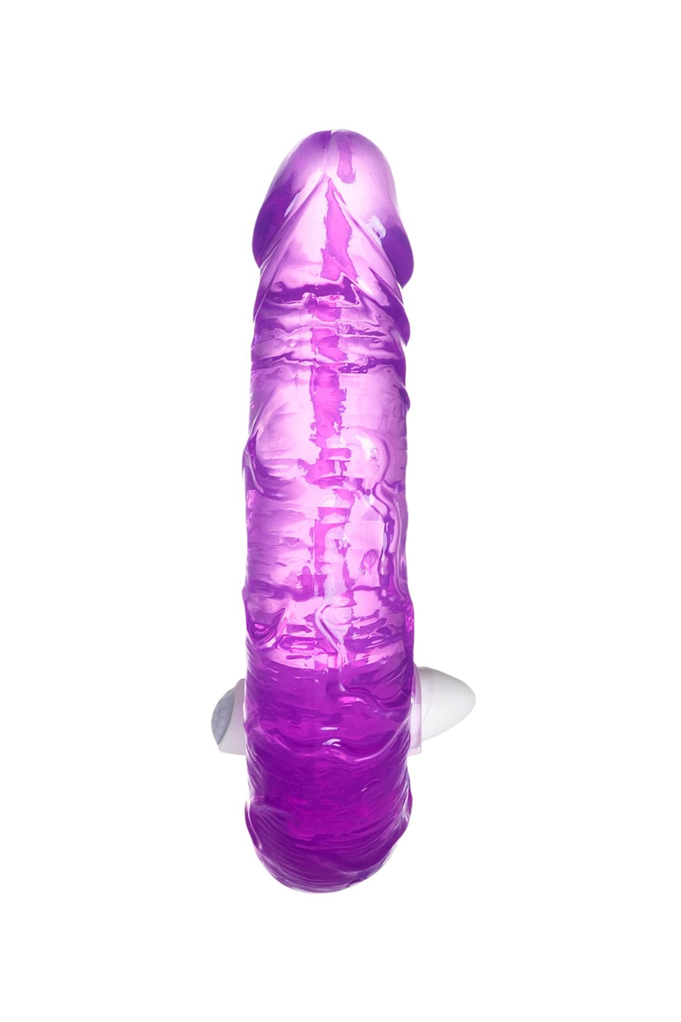 фаллоимитатор двусторонний с вибропулей toyfa double dildo with vibro bullet, tpr, фиолетовый, 35 см в России