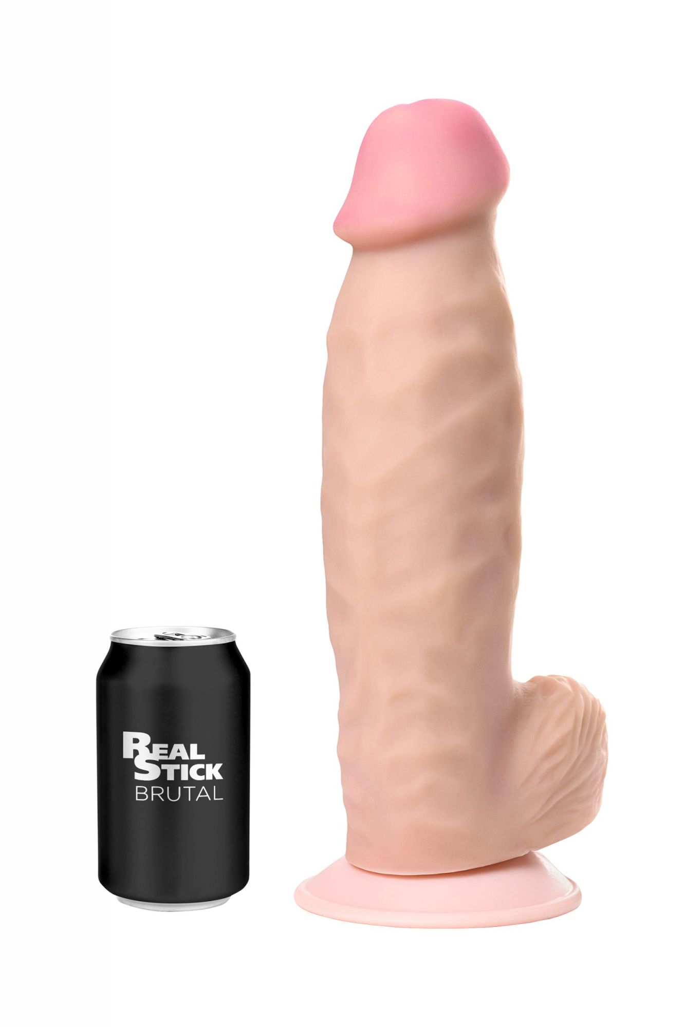 фаллоимитатор realstick brutal orion на присоске, neoskin, телесный, 34,5 см в России