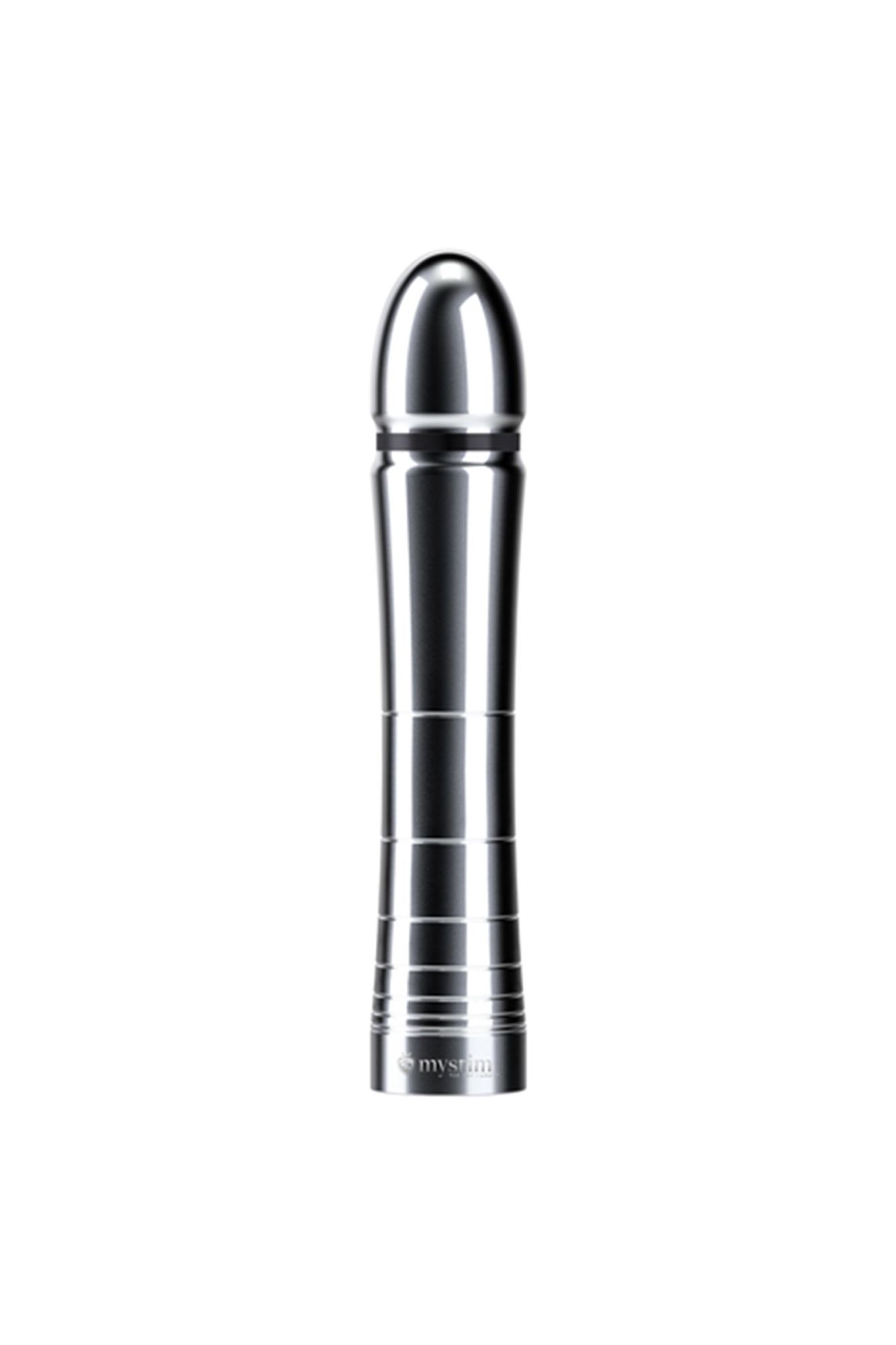 фаллоимитатор mystim glossy glen, электростимуляция, хирургическая сталь, серебряный, 14 см в России
