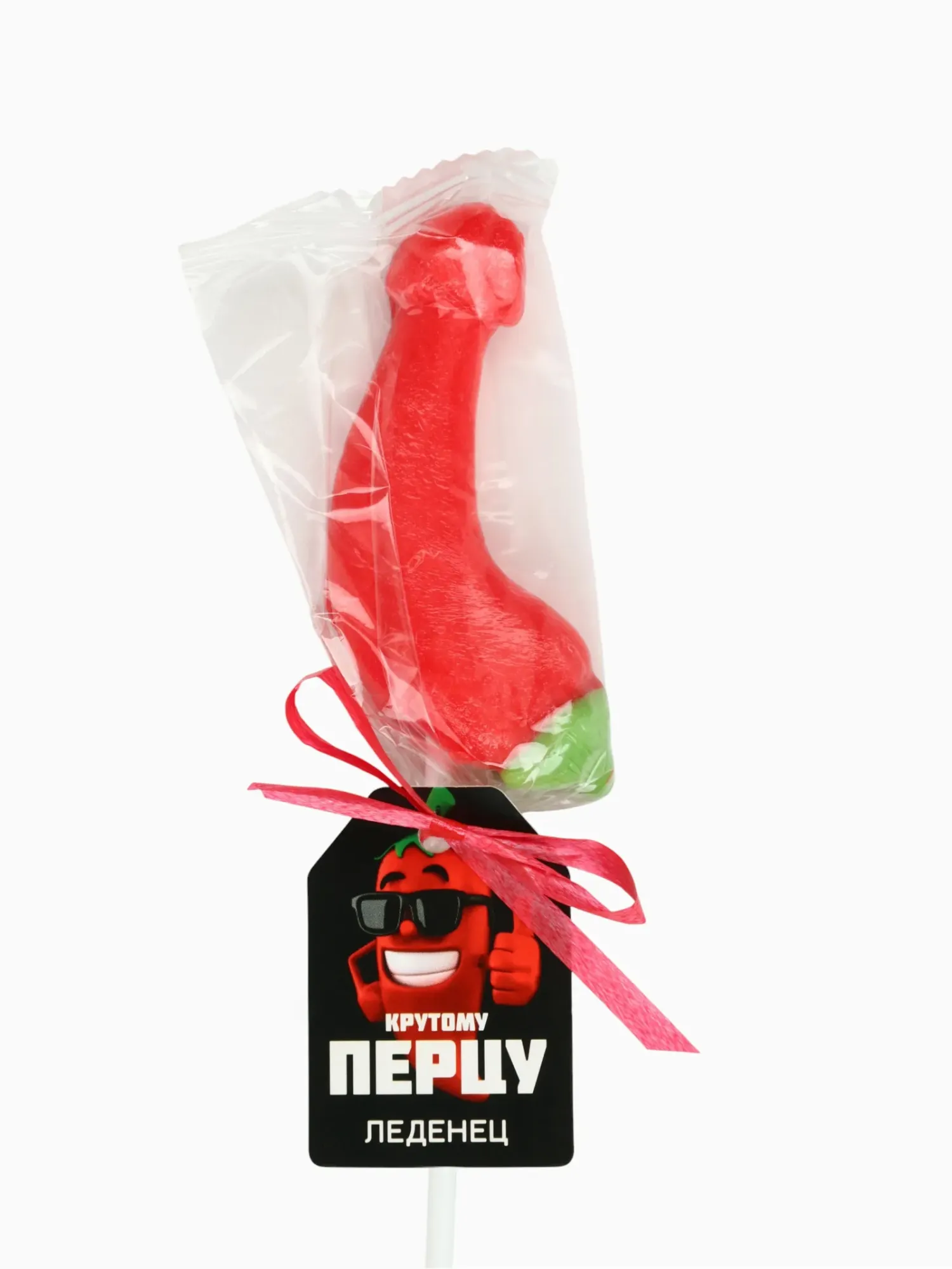 леденец на палочке «крутому перцу», вкус: клубника, 18+ в России
