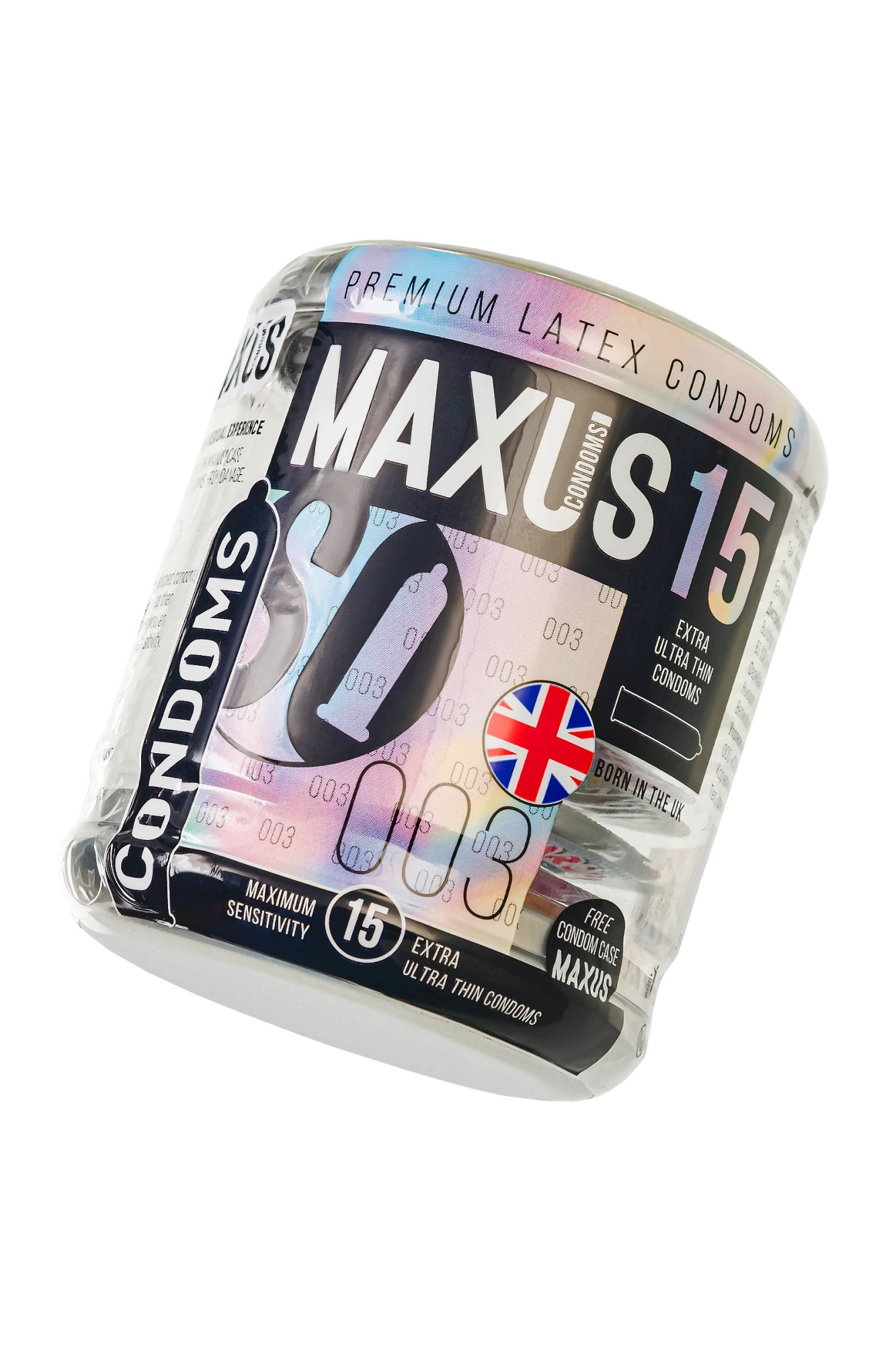 презервативы maxus, тонкие, латекс, железный кейс, 18 см, 5,3 см, 15 шт. в России