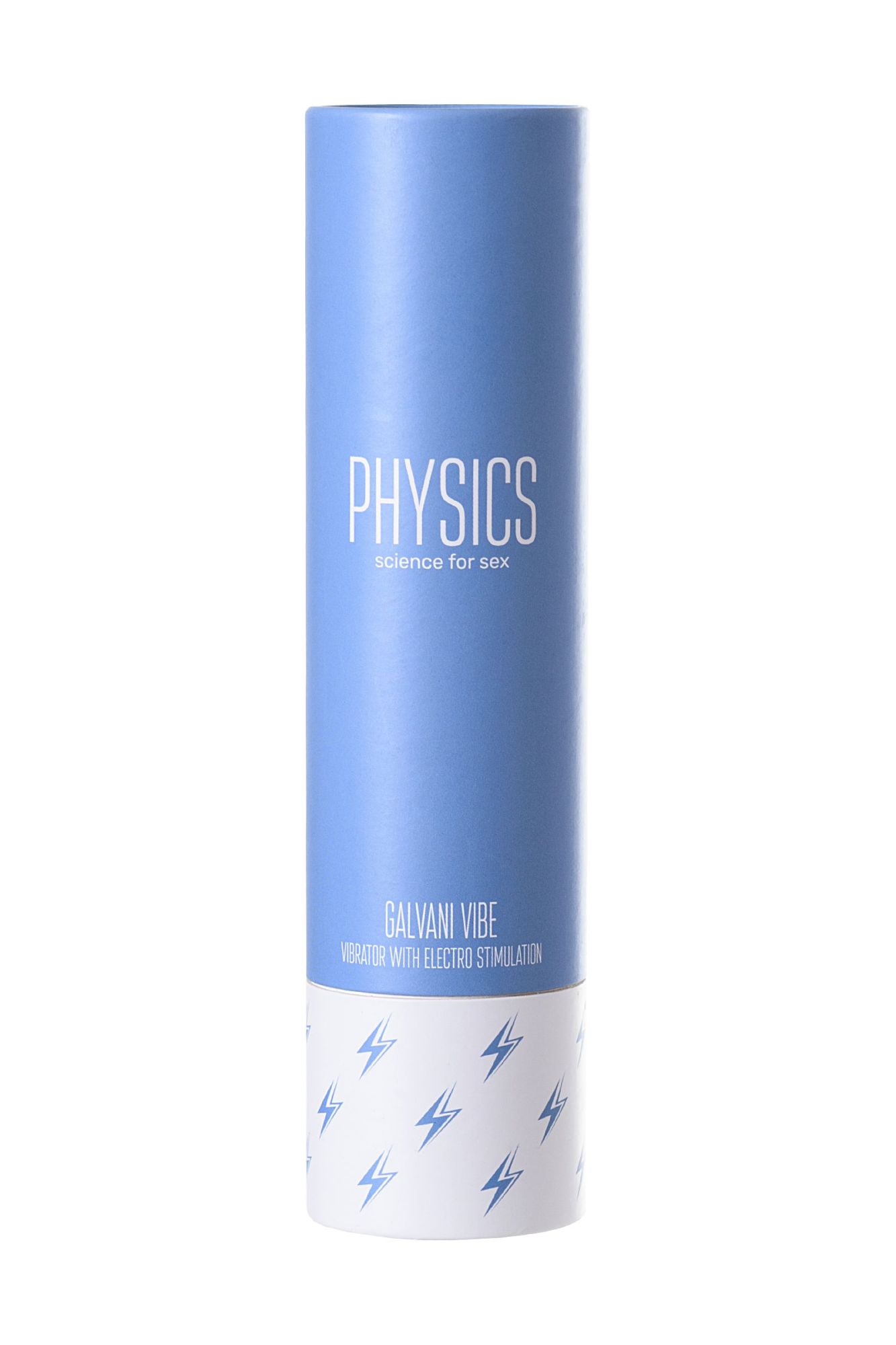 вибратор с электростимуляцией physics galvani vibe, силикон, голубой, 21 см в России