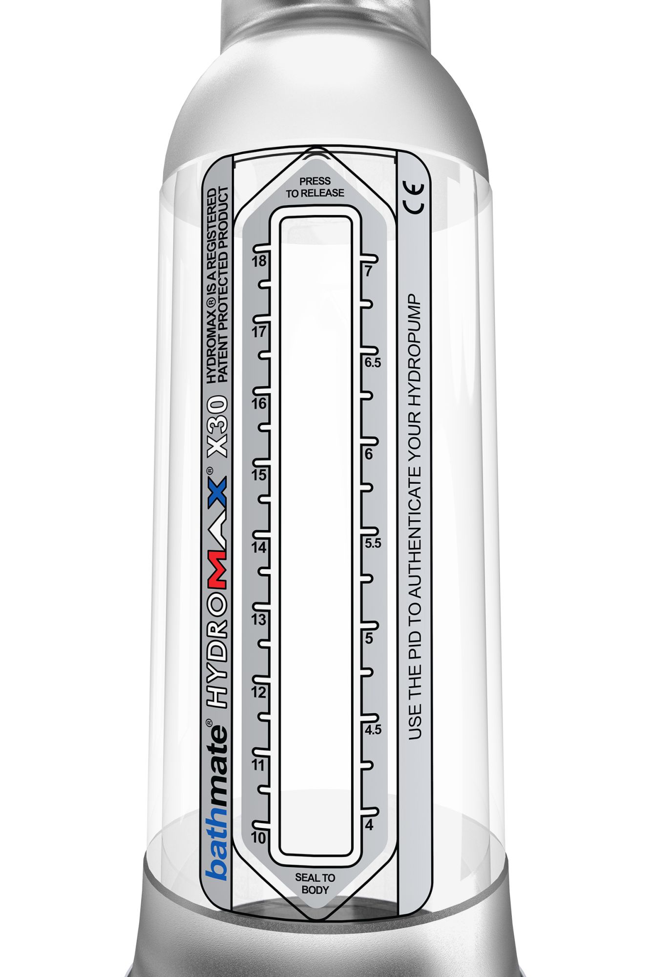 гидропомпа bathmate hydromax x30, прозрачная, 30 см в России