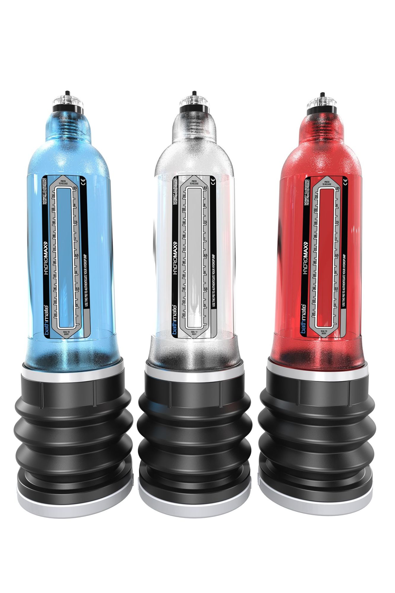 гидропомпа bathmate hydromax9, abs пластик, красный, 32,5 см (аналог hydromax x40) в России