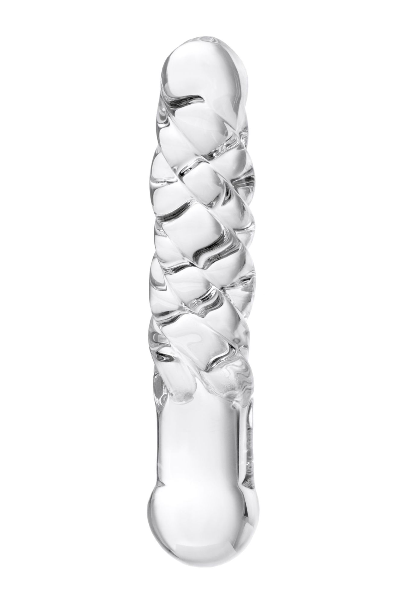 двусторонний фаллоимитатор sexus glass, стекло, прозрачный, 16 см в России