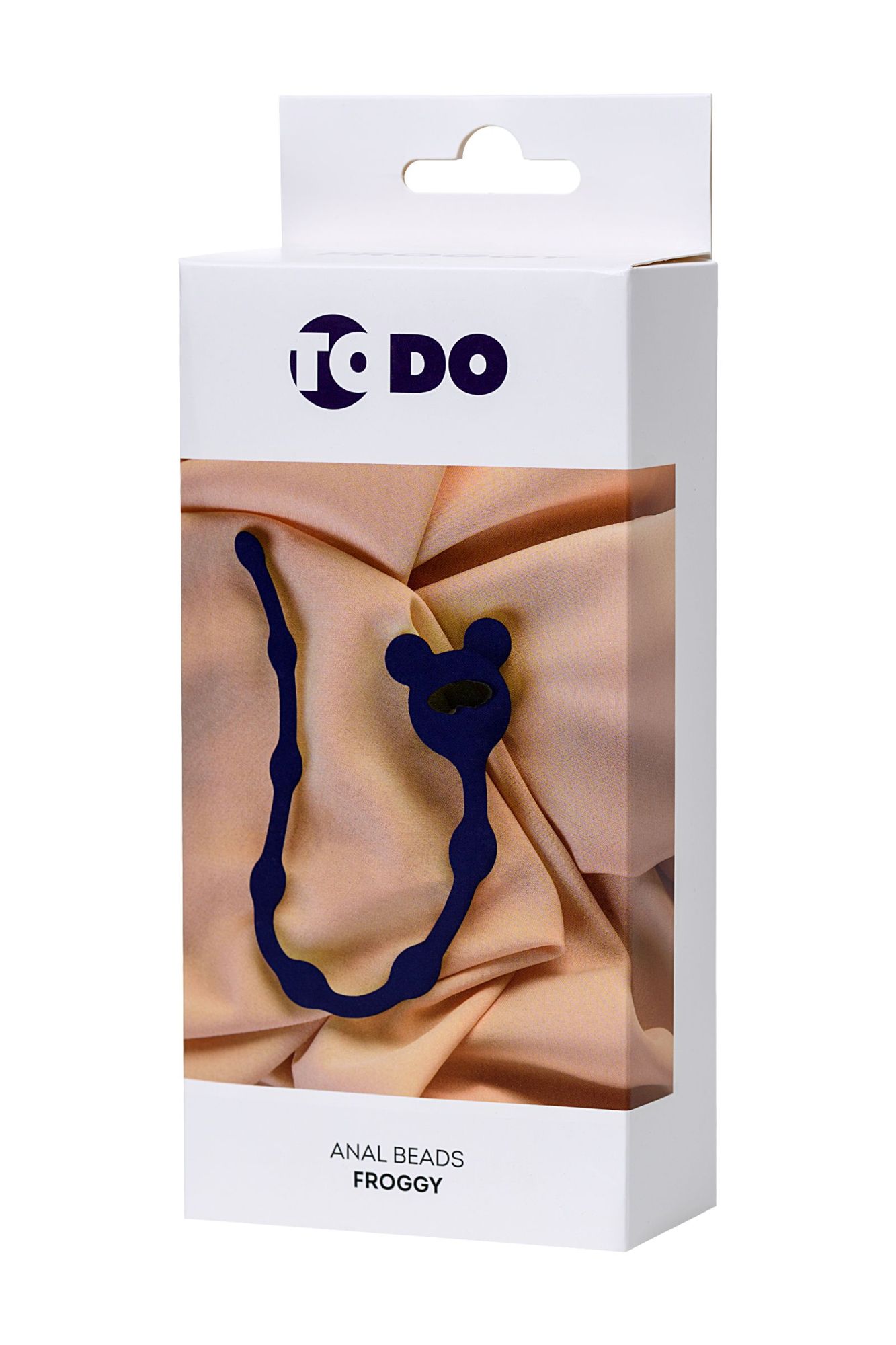 анальная цепочка todo by toyfa froggy, силикон, синяя, 27,4 см, ø 1,4 см в России