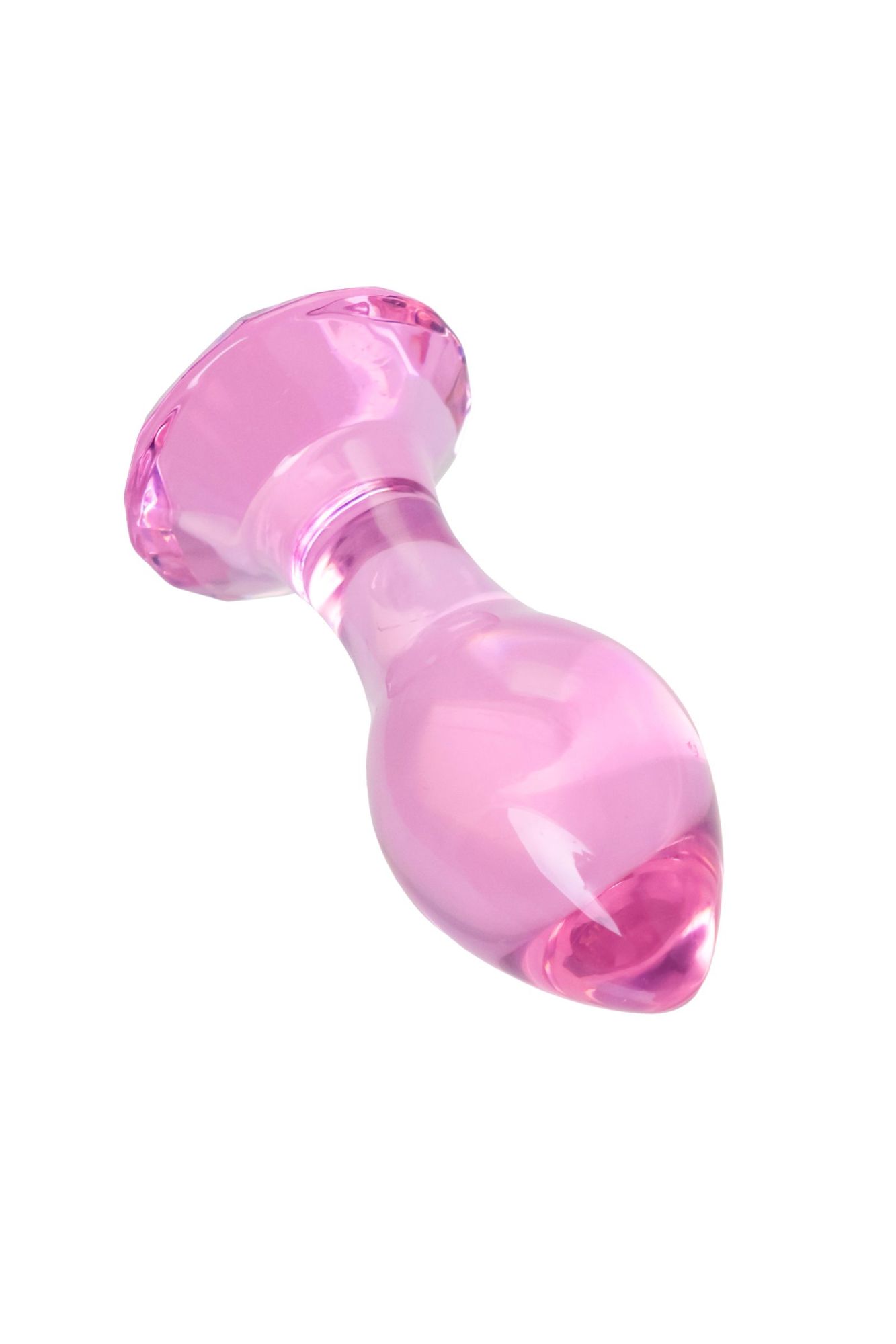 анальная втулка sexus glass, стекло, розовая, 8,5 см в России