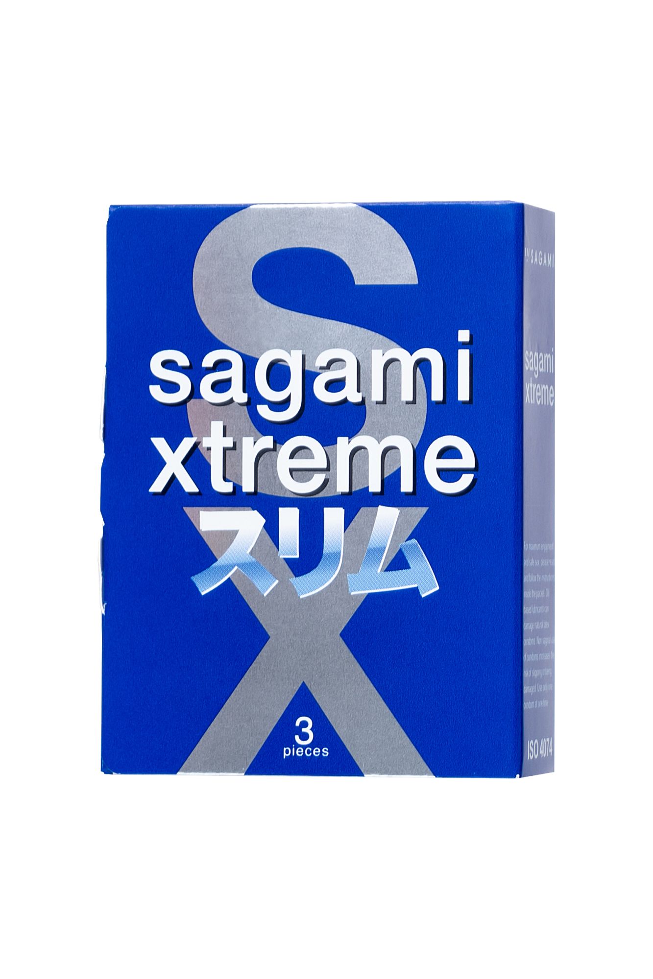 презервативы sagami, extreme, feel fit, гладкие, 19 см, 5,1 см, 3 шт. в России