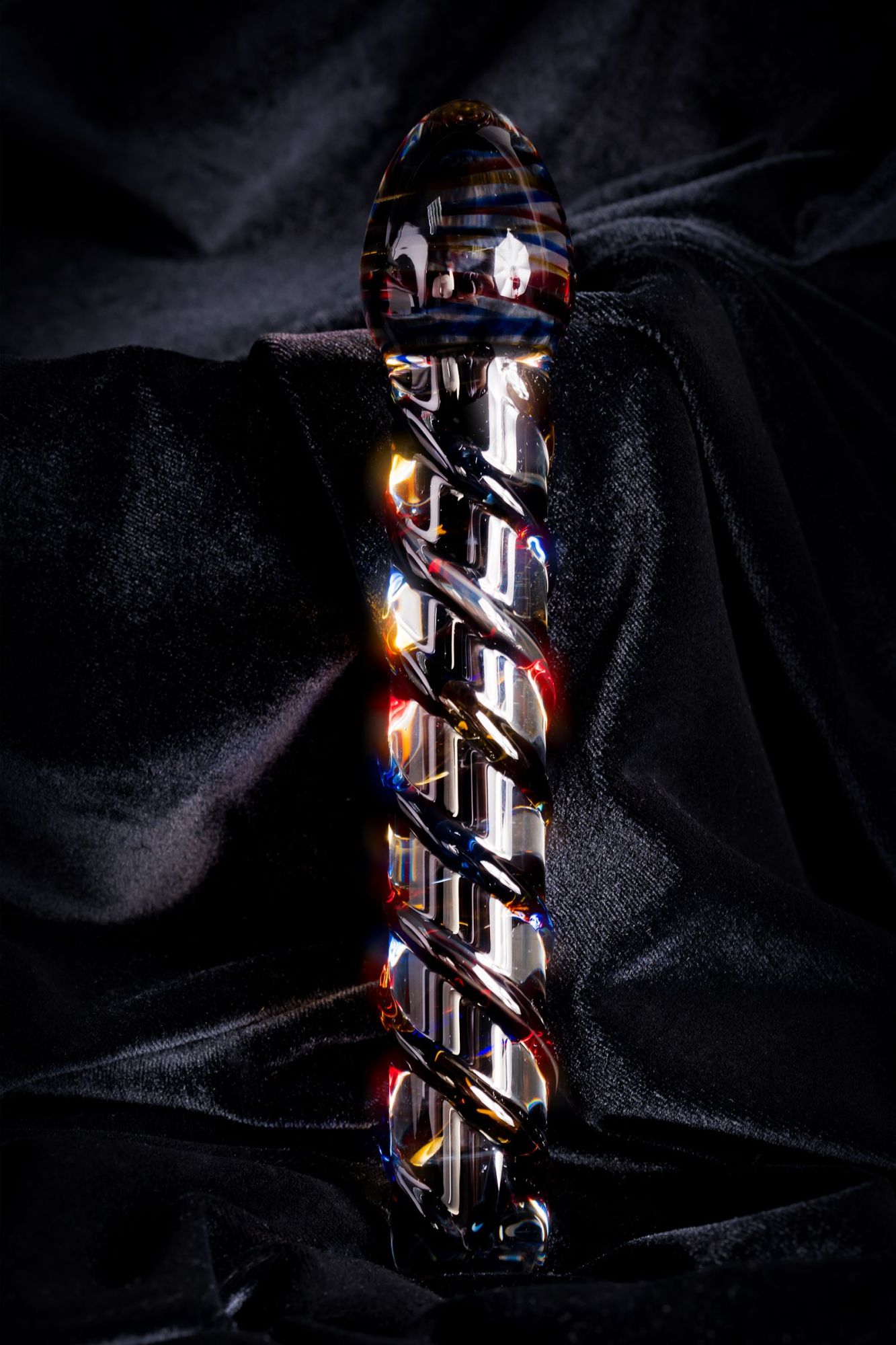 двусторонний фаллоимитатор sexus glass, стекло, прозрачный, 19,5 см в России