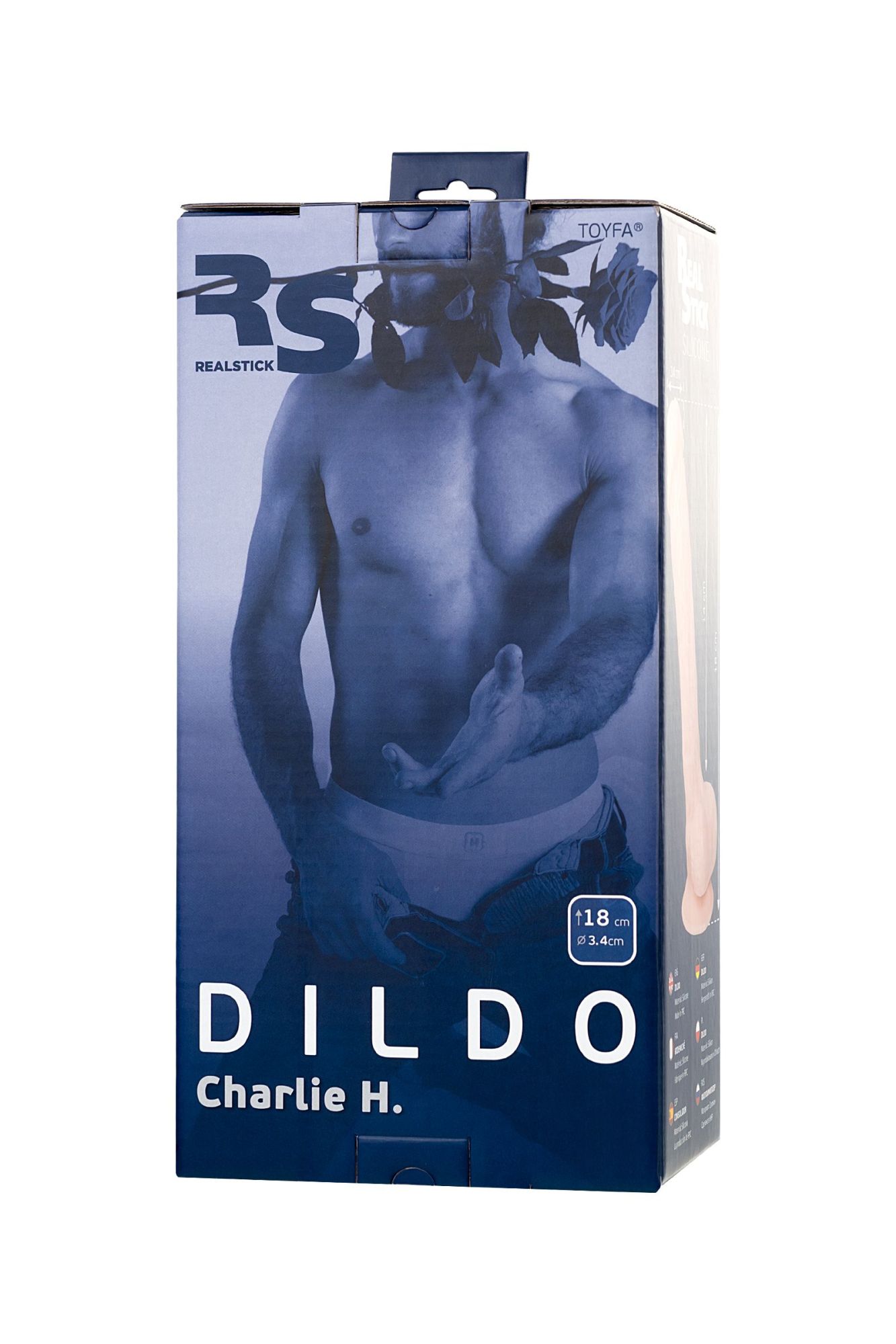 фаллоимитатор rs silicone charlie h с уникальным материалом, телесный, 18 см в России
