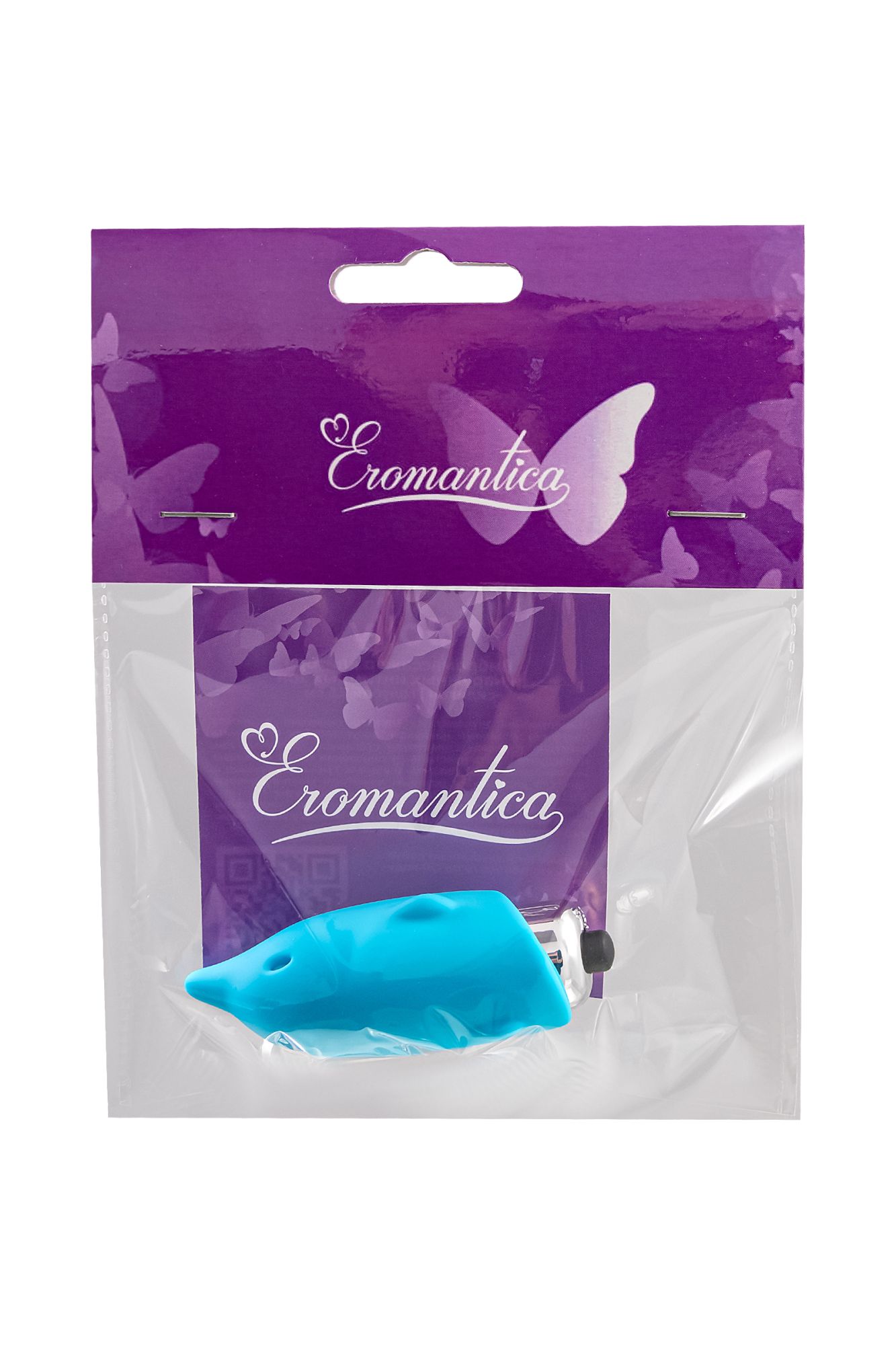 минивибратор eromantica jolly, силикон, голубой, 7,5 см в России