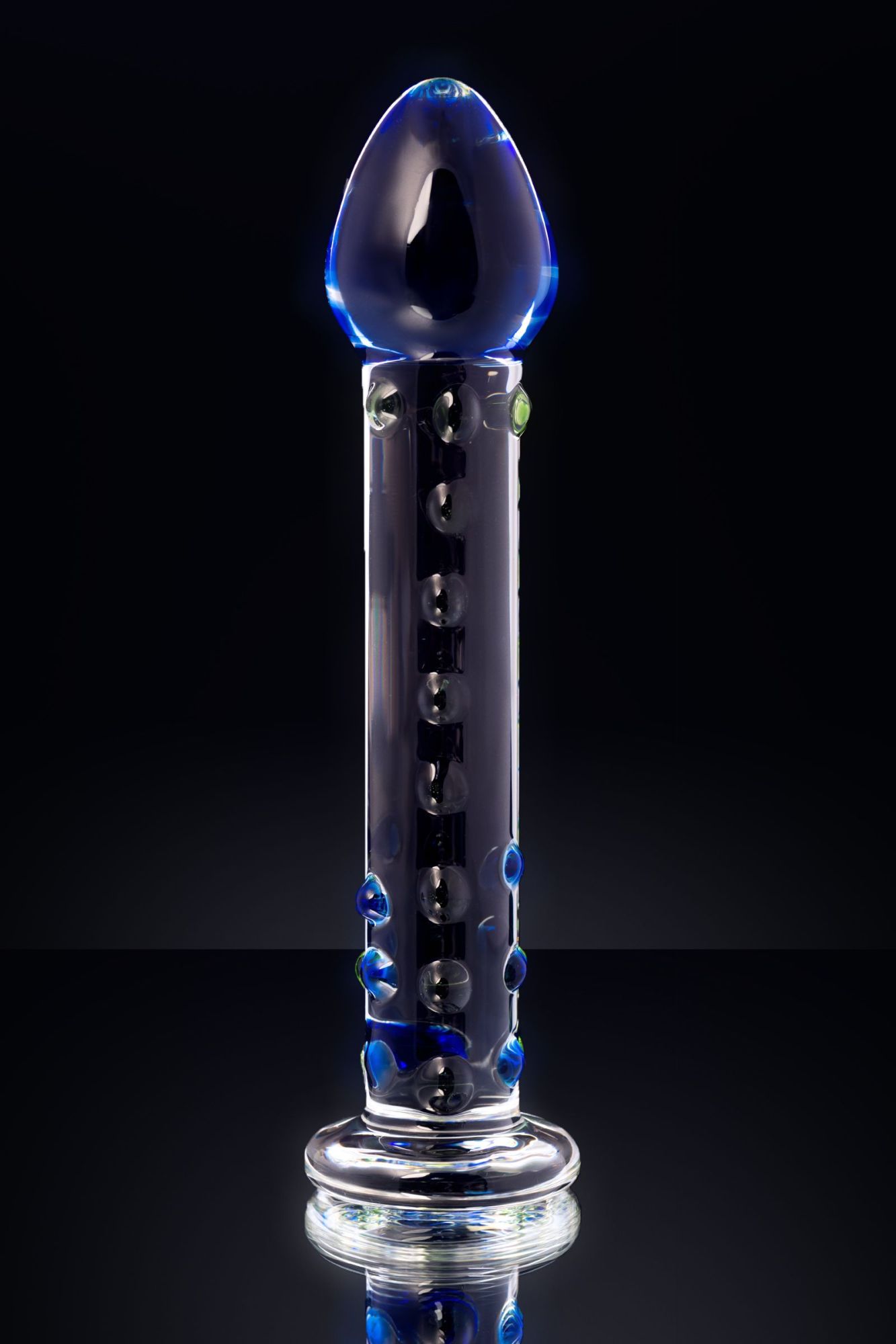 нереалистичный фаллоимитатор sexus glass, стекло, прозрачный, 18 см в России