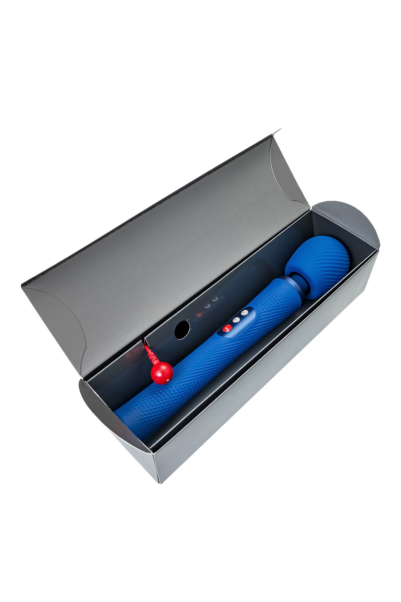 вибромассажер fun factory vim vibrating wand, силикон, синий, 31,3 см в России
