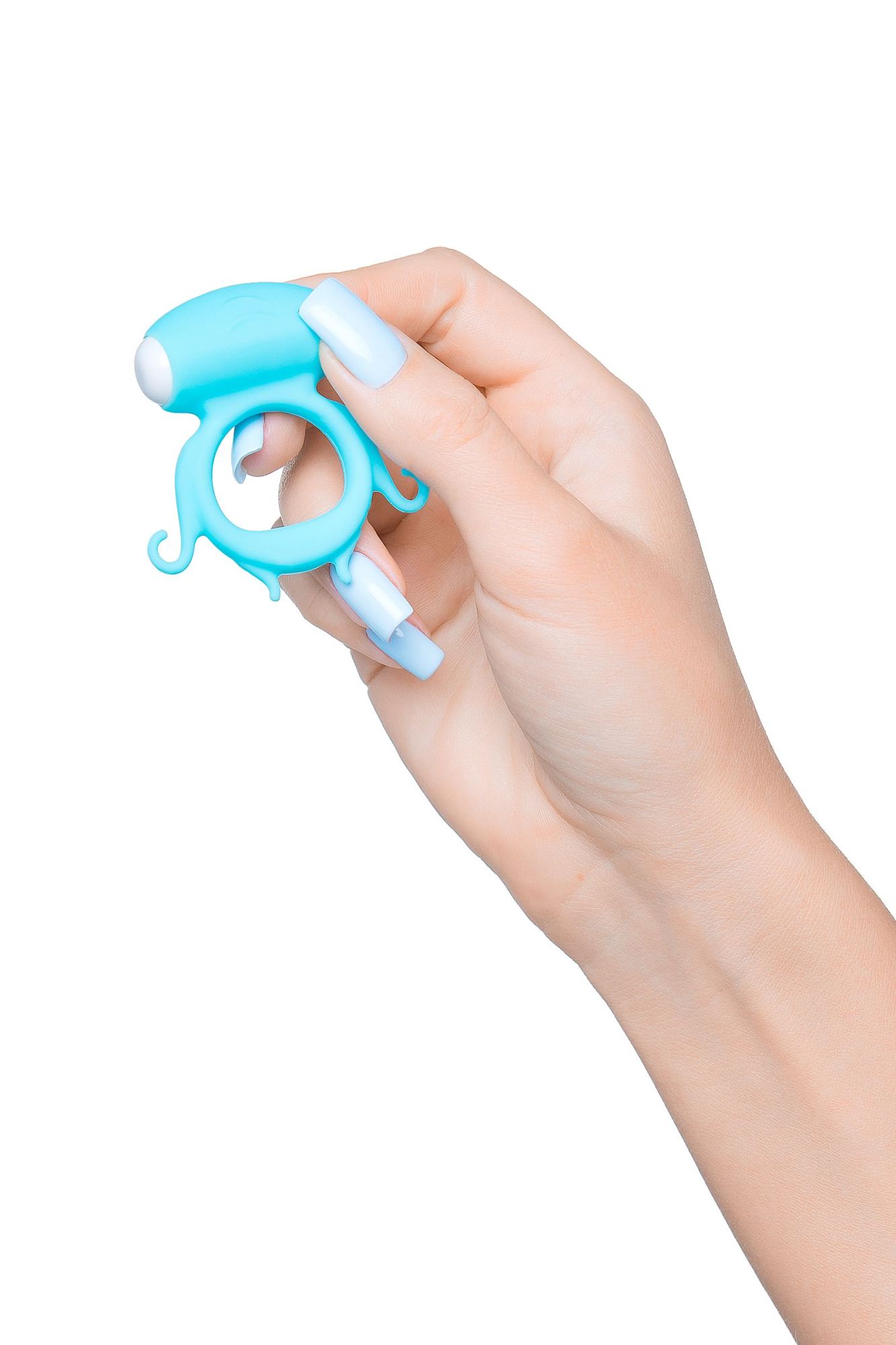 виброкольцо на пенис a-toys by toyfa sair, силикон, голубое, ø 2,6 см в России