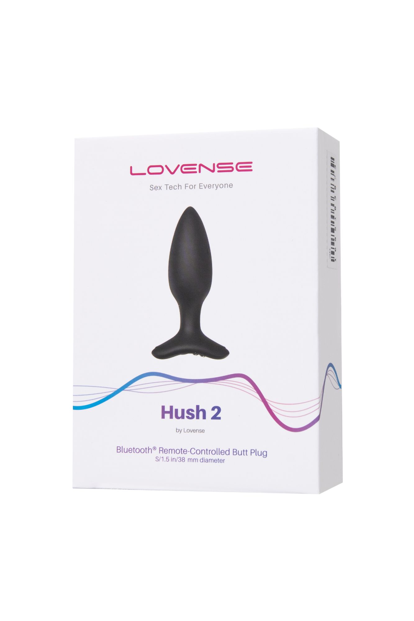 анальная втулка lovense hush 2 (s), силикон, черная, 12,1 см в России