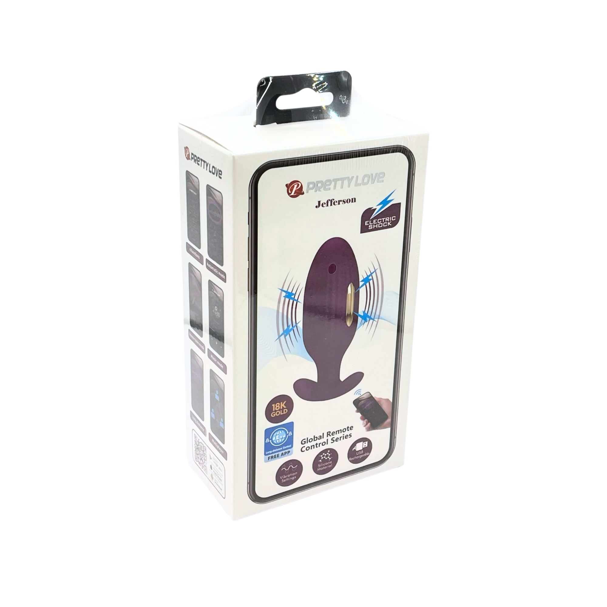 анальная пробка с  электростимуляцией pretty love bi-040083hp-1 в России