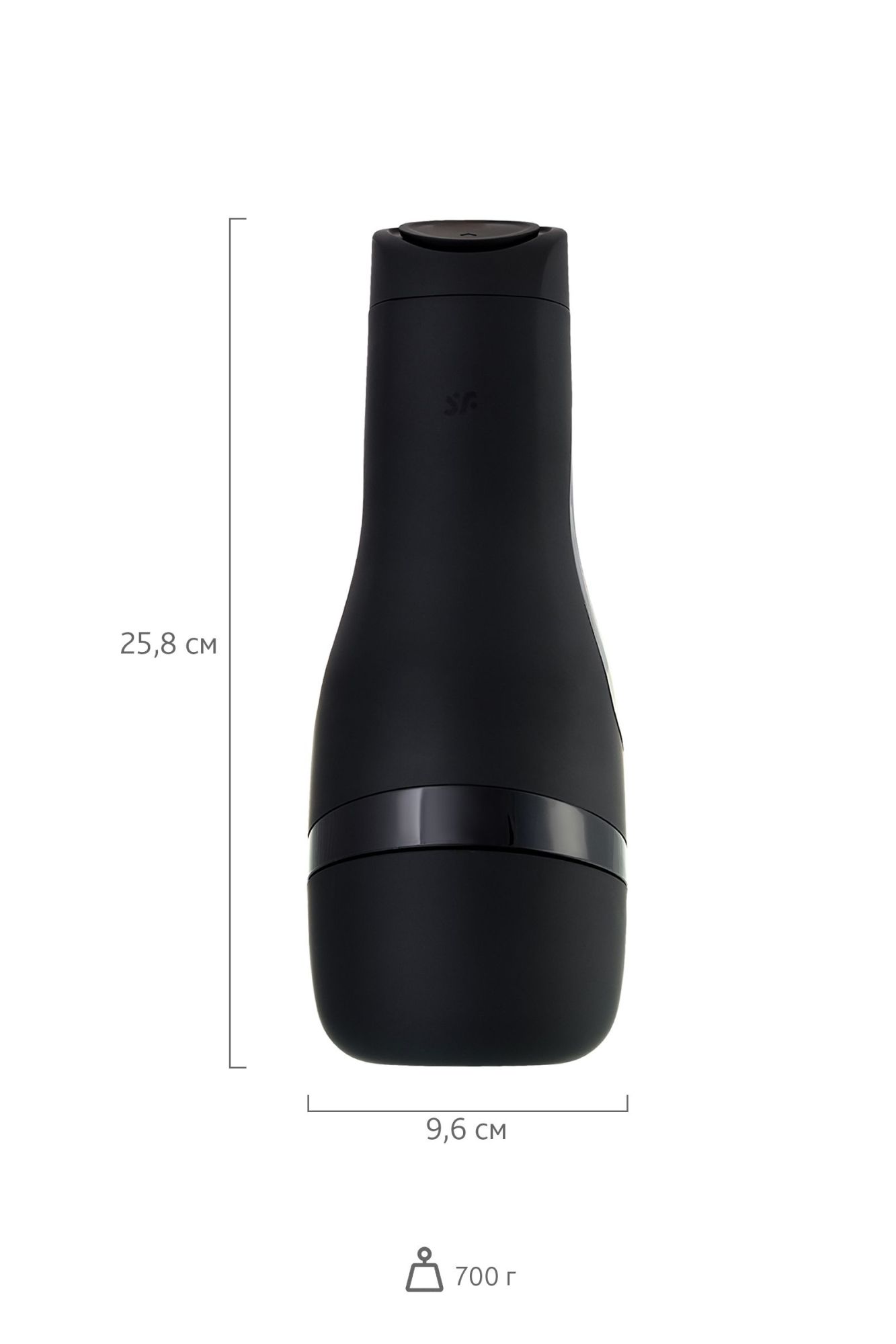 мастурбатор нереалистичный satisfyer men classic, tpe, чёрный, 25,4 см. в России