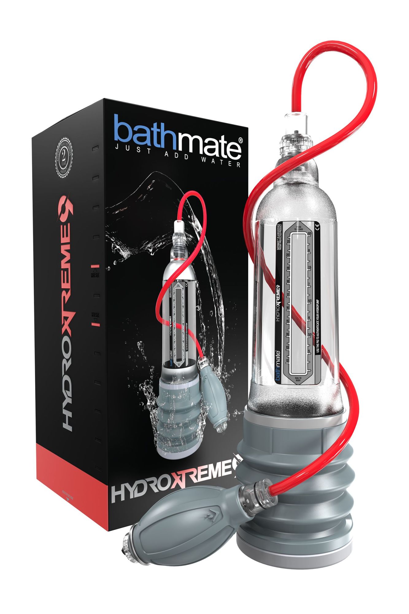 гидропомпа bathmate hydroxtreme9, abs пластик, прозрачная, 32,5 см (аналог hydromax xtreme x40) в России