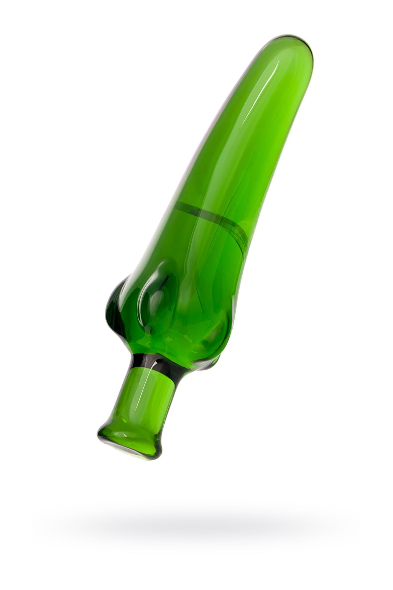 нереалистичный фаллоимитатор sexus glass, стекло, зеленый, 13,5 см в России