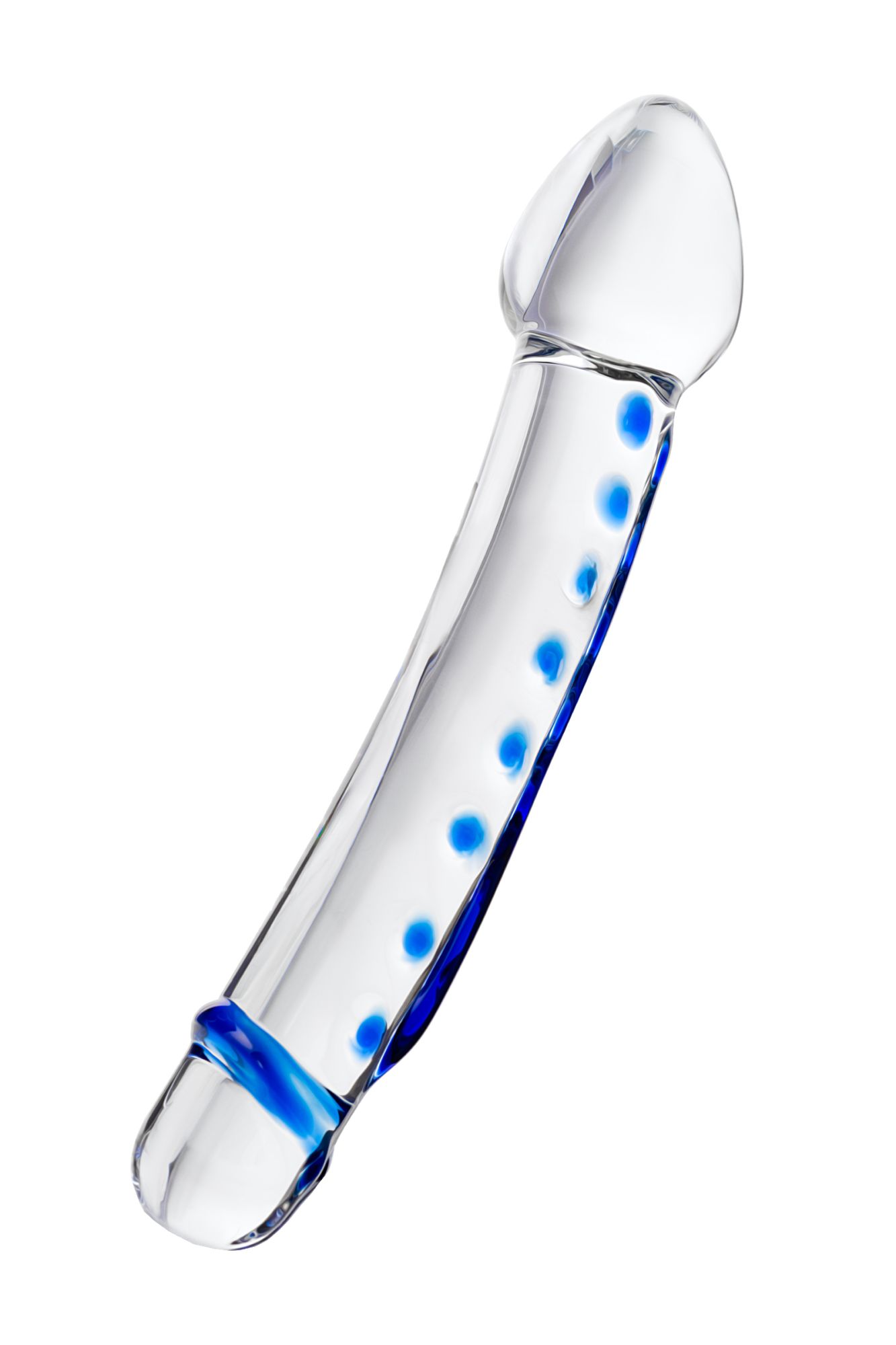 фаллоимитатор с двумя головками sexus glass, стекло, прозрачный, 20 см в России