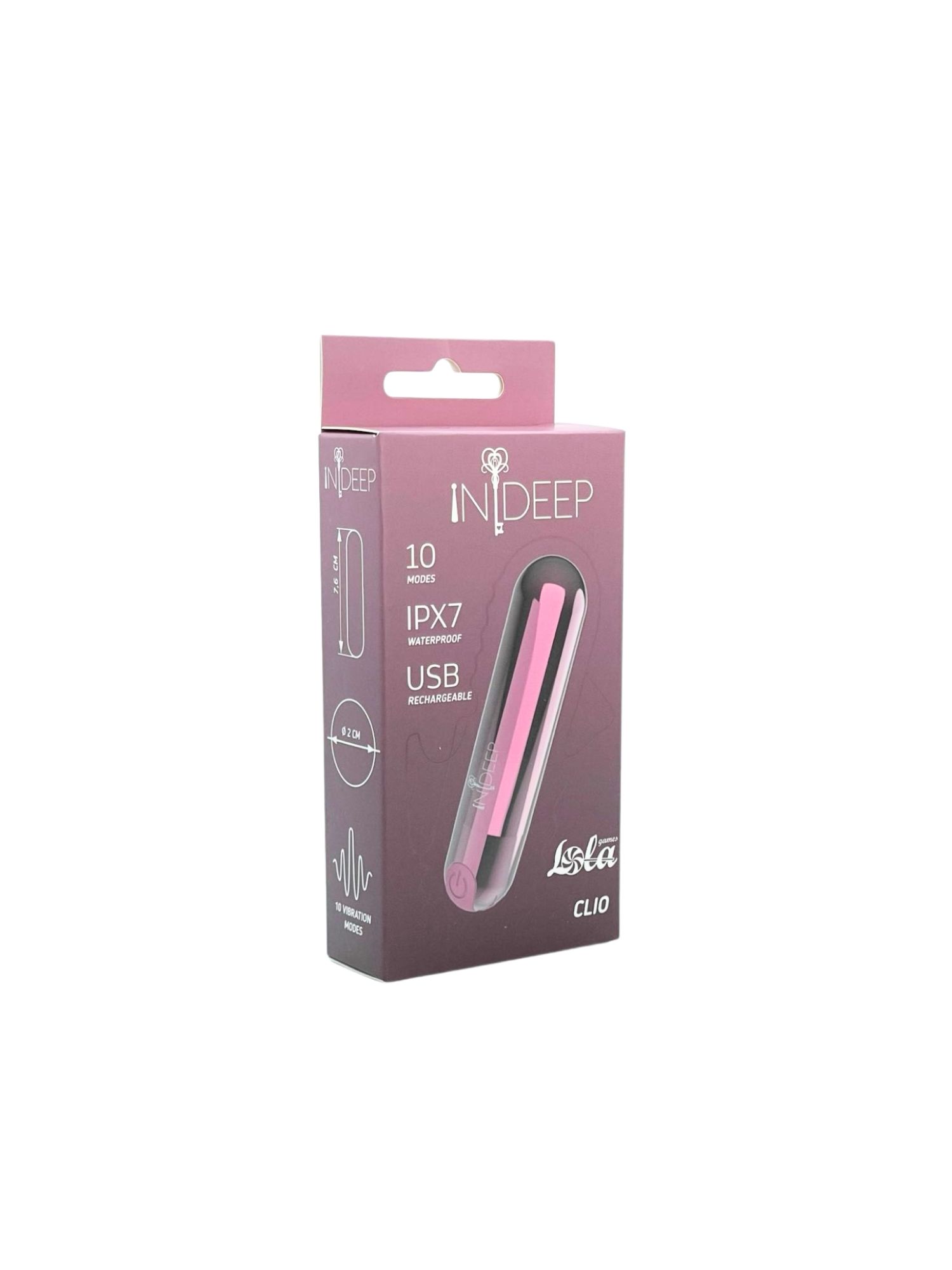 перезаряжаемая вибропуля indeep clio magenta 7705-02indeep в России