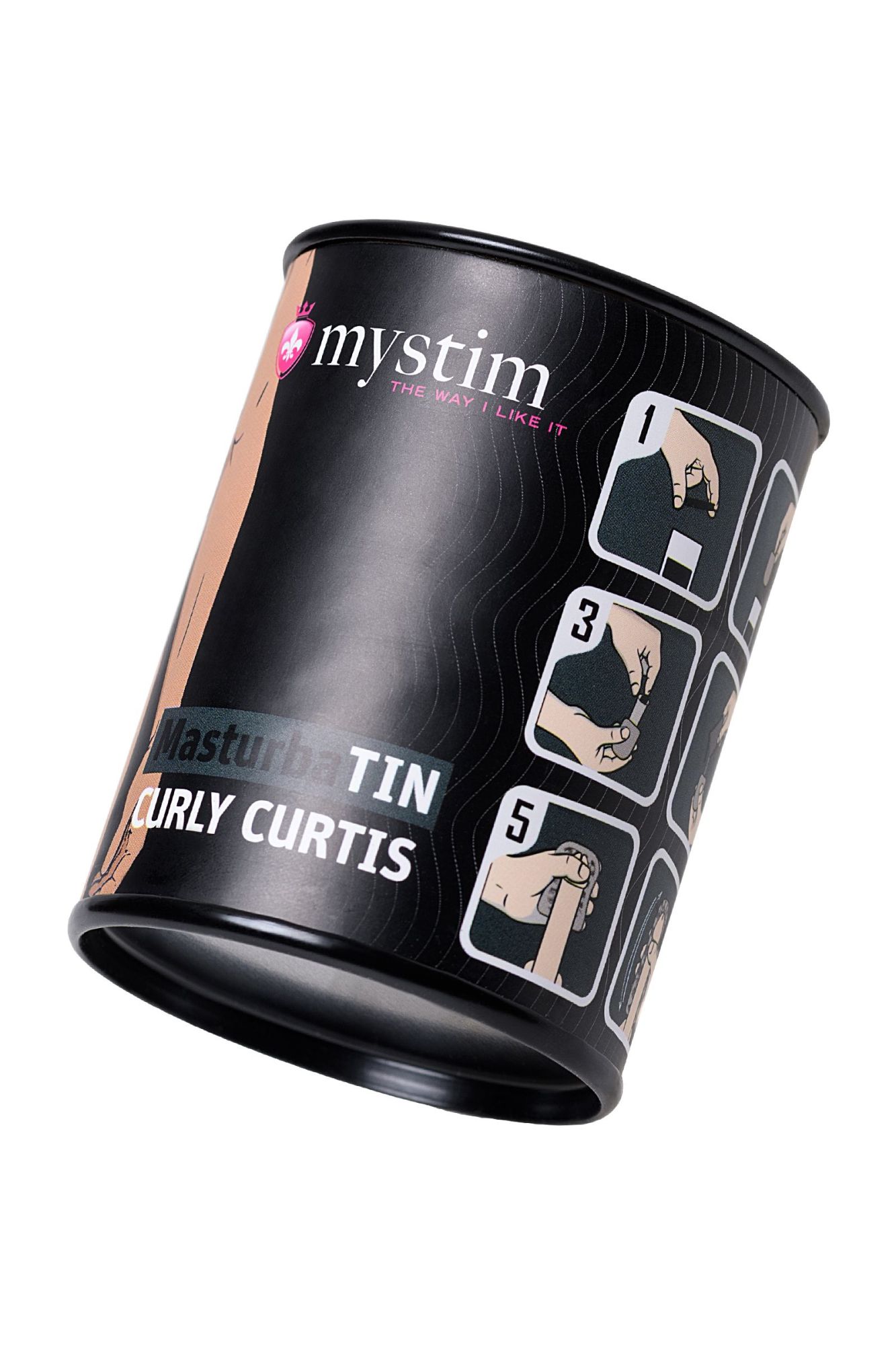 мастурбатор masturbatin curly curtis, tpe, белый, 4.5 см в России