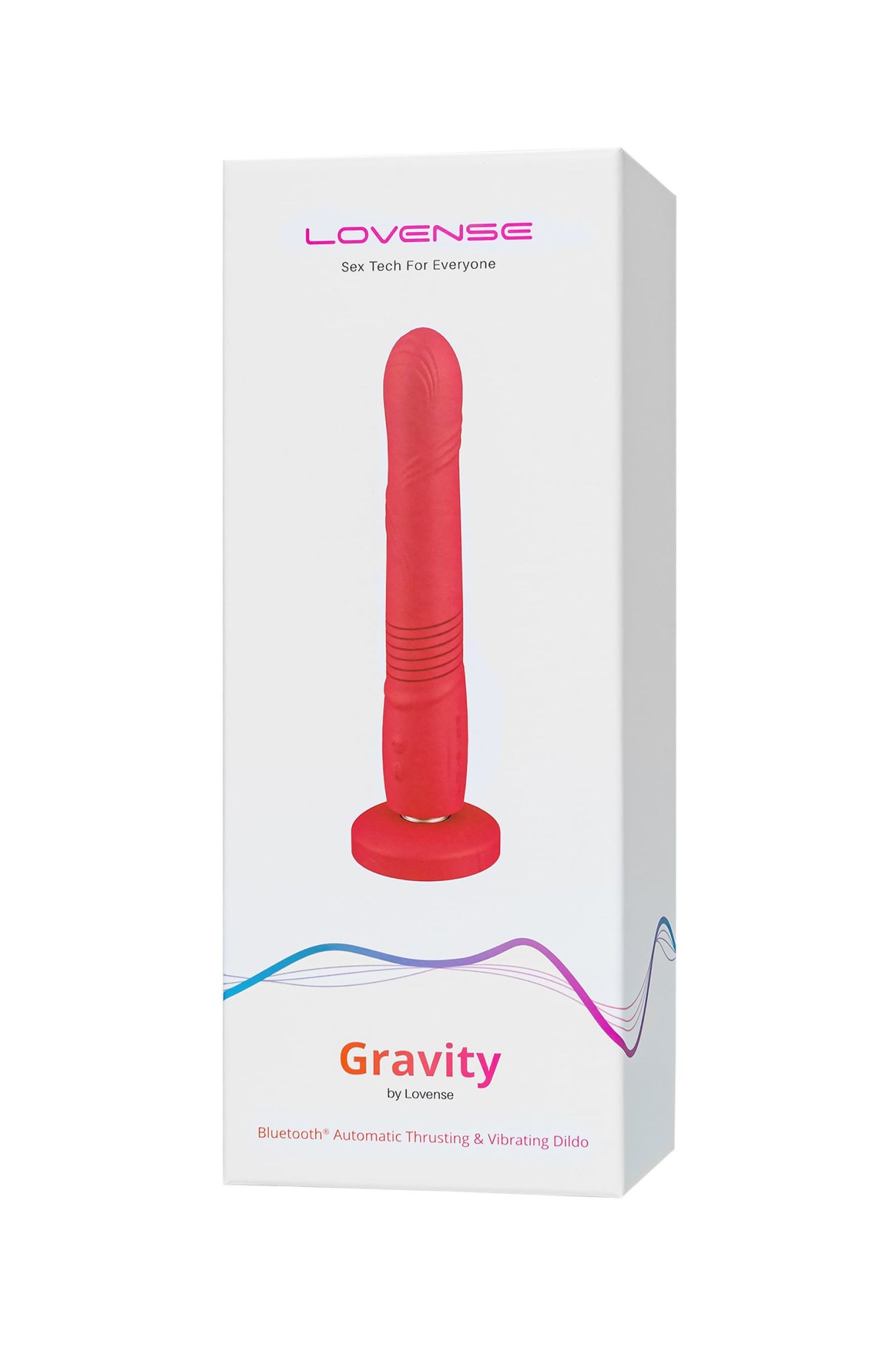 пульсатор gravity lovense tpe, красный, силикон, 25,9 см в России