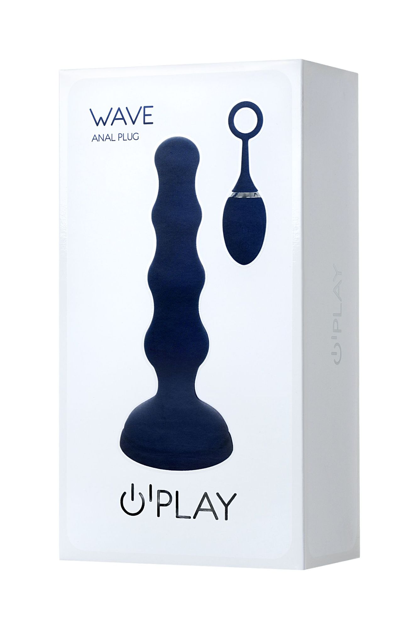 анальная вибровтулка o'play wave с пультом ду, силикон, синий, 15,5 см. в России