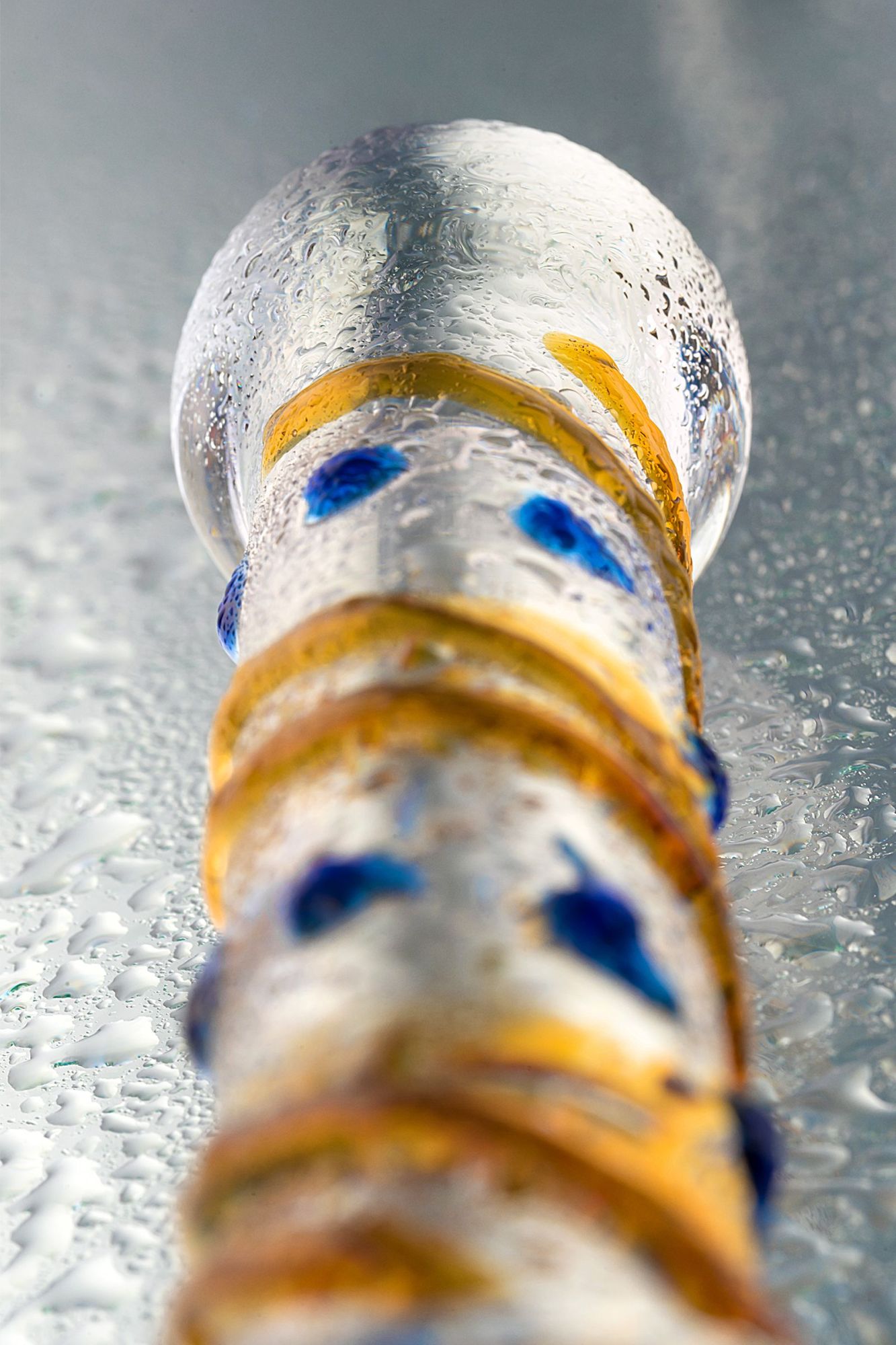 нереалистичный фаллоимитатор sexus glass, стекло, прозрачный, 17,5 см в России
