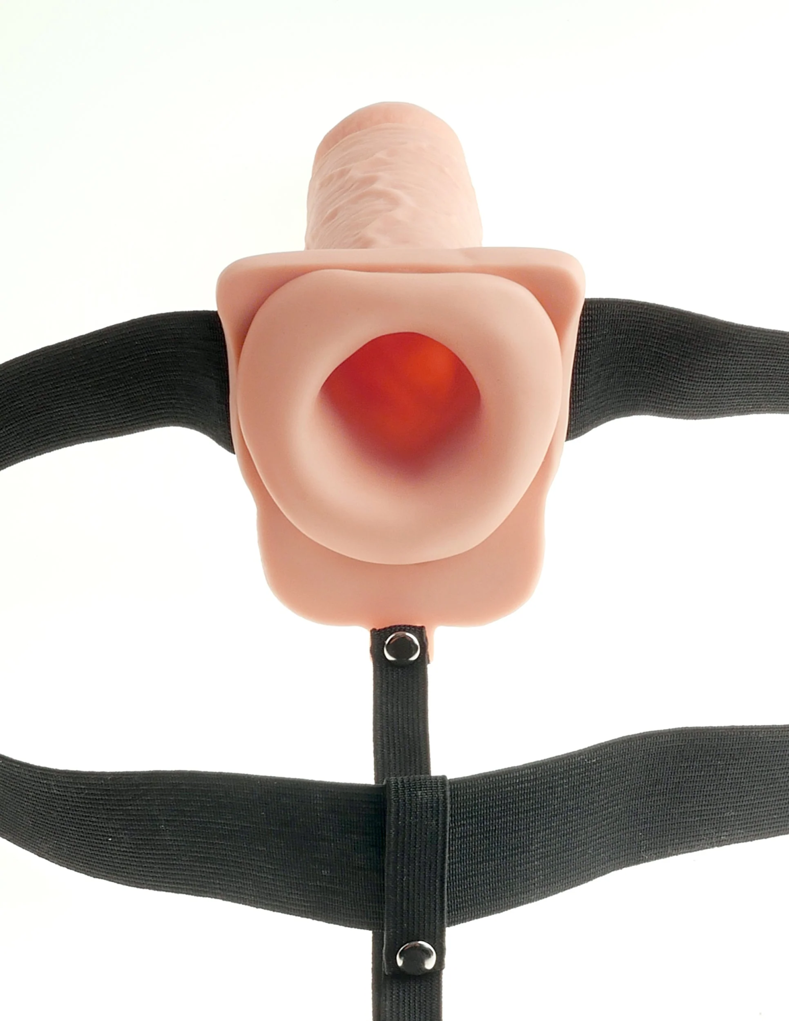 страпон fetish fantasy series 7" hollow strap-on - flesh/black pipedream 339121pd в России