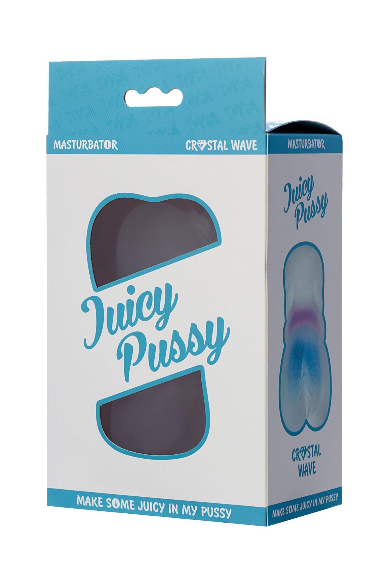 мастурбатор реалистичный toyfa juicy pussy crystal wave, tpe, 13,5 см в России
