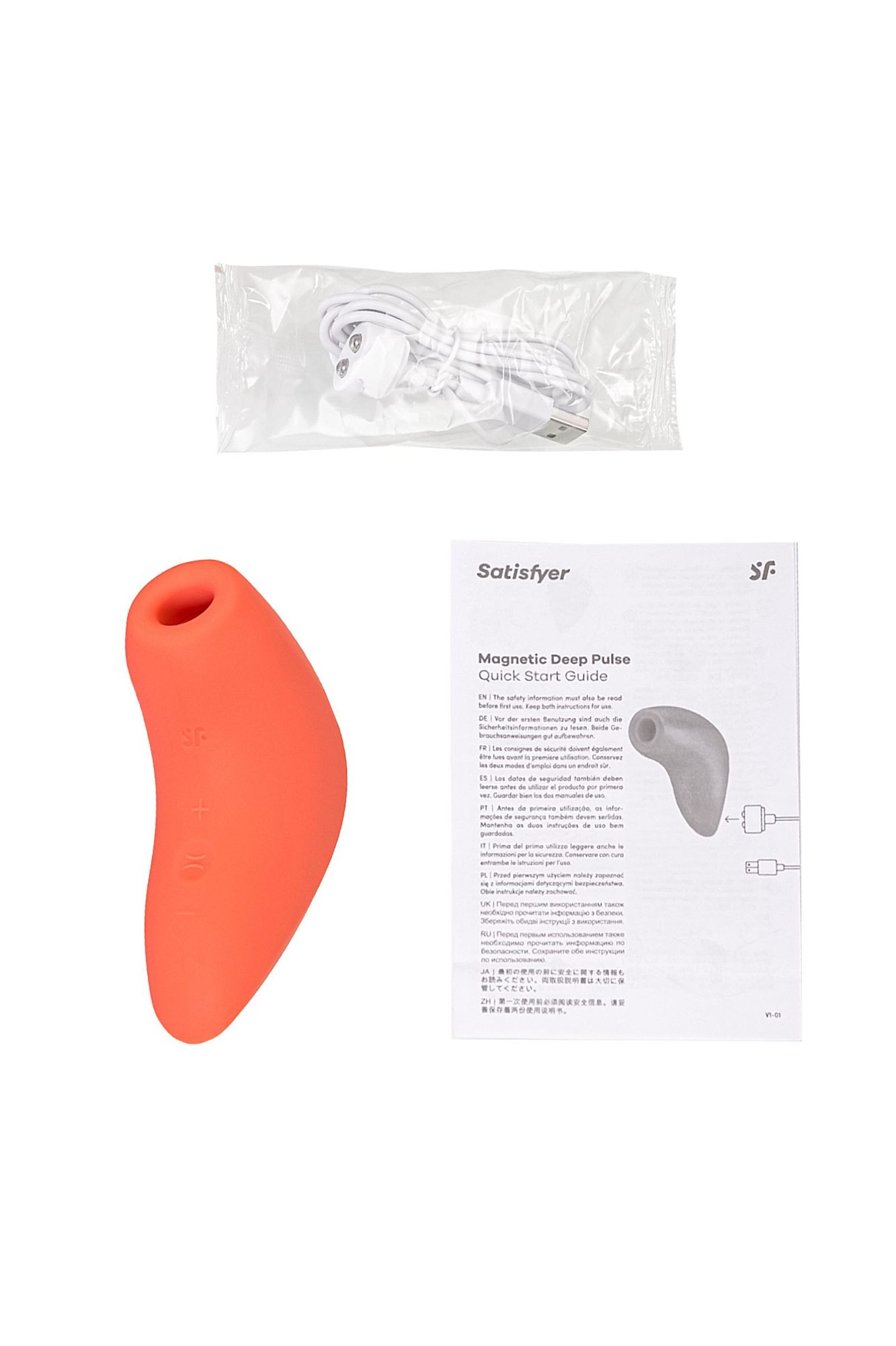 вакуум-волновой стимулятор клитора satisfyer magnetic deep pulse, силикон, коричневый, 11,6 см в России
