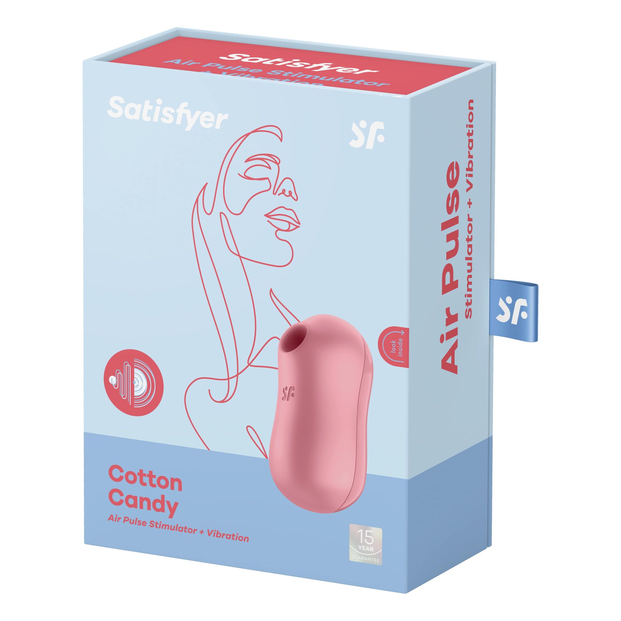 вакуумный массажер satisfyer cotton candy light red 037219sa в России