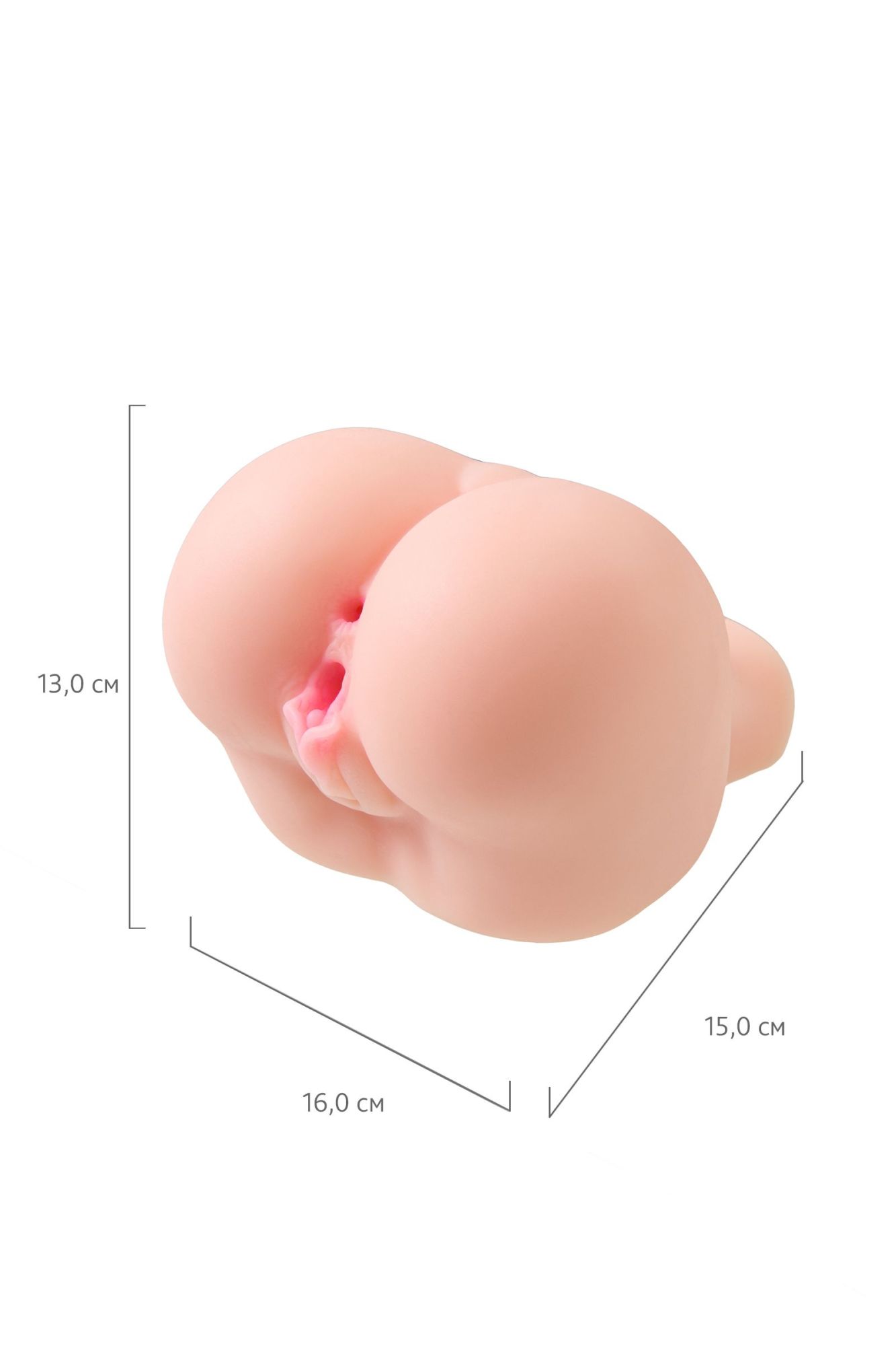 мастурбатор реалистичный juicy pussy paula, tpe, телесный, 15 см в России